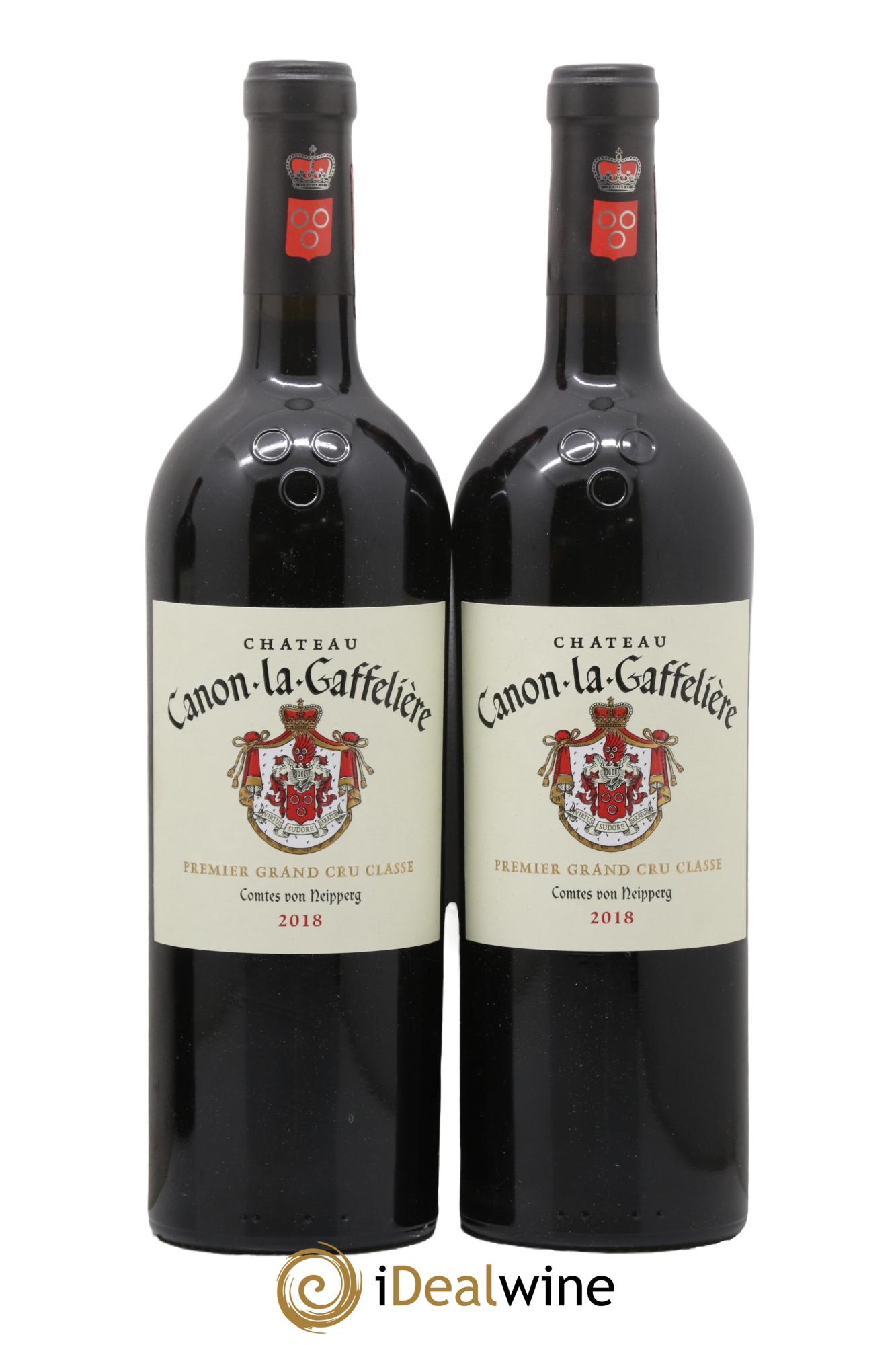 Château Canon la Gaffelière 1er Grand Cru Classé B 2018 - Lotto di 2 bottiglie - 0