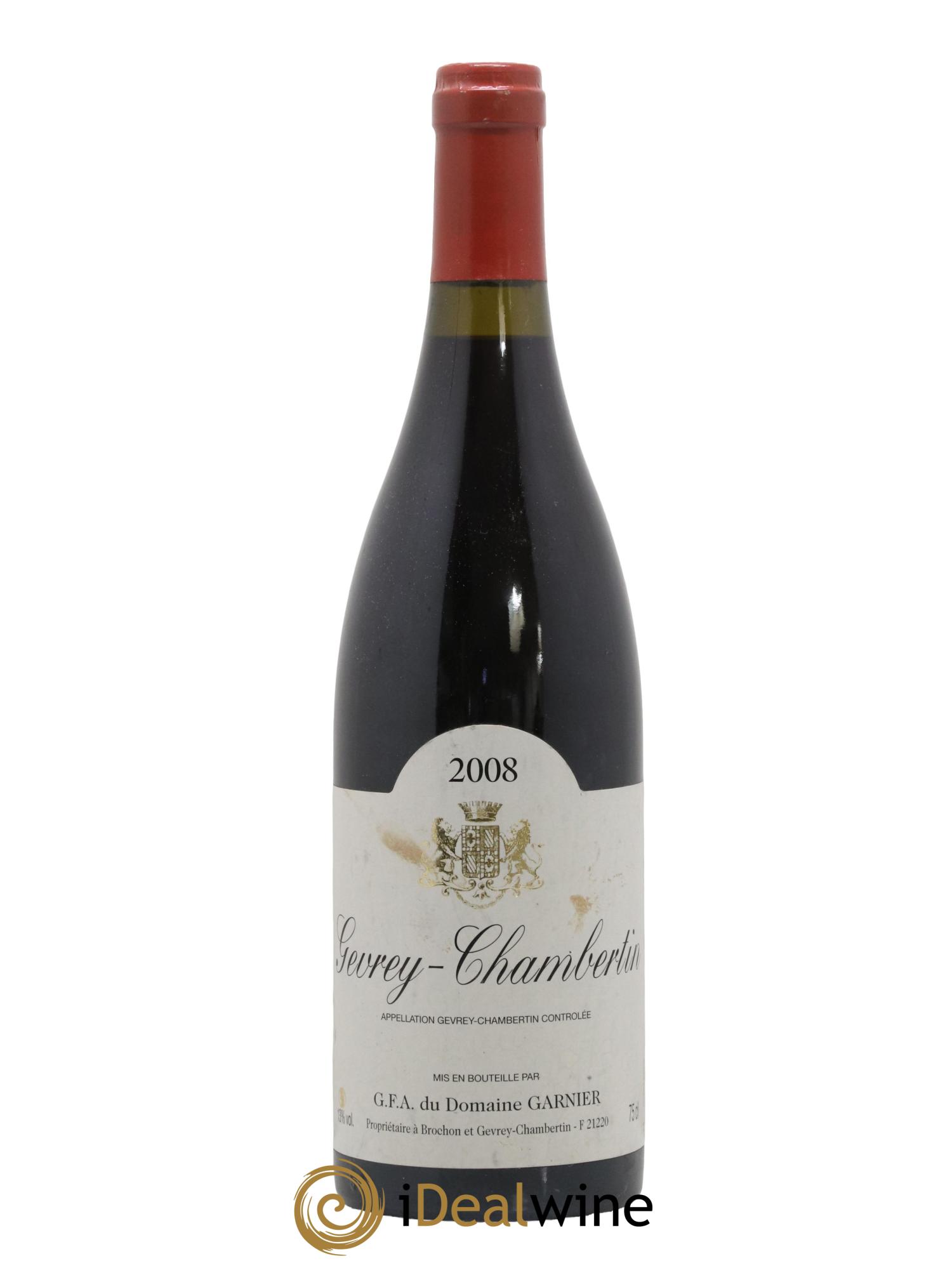 Gevrey-Chambertin Domaine Garnier 2008 - Lot de 1 bouteille - 0