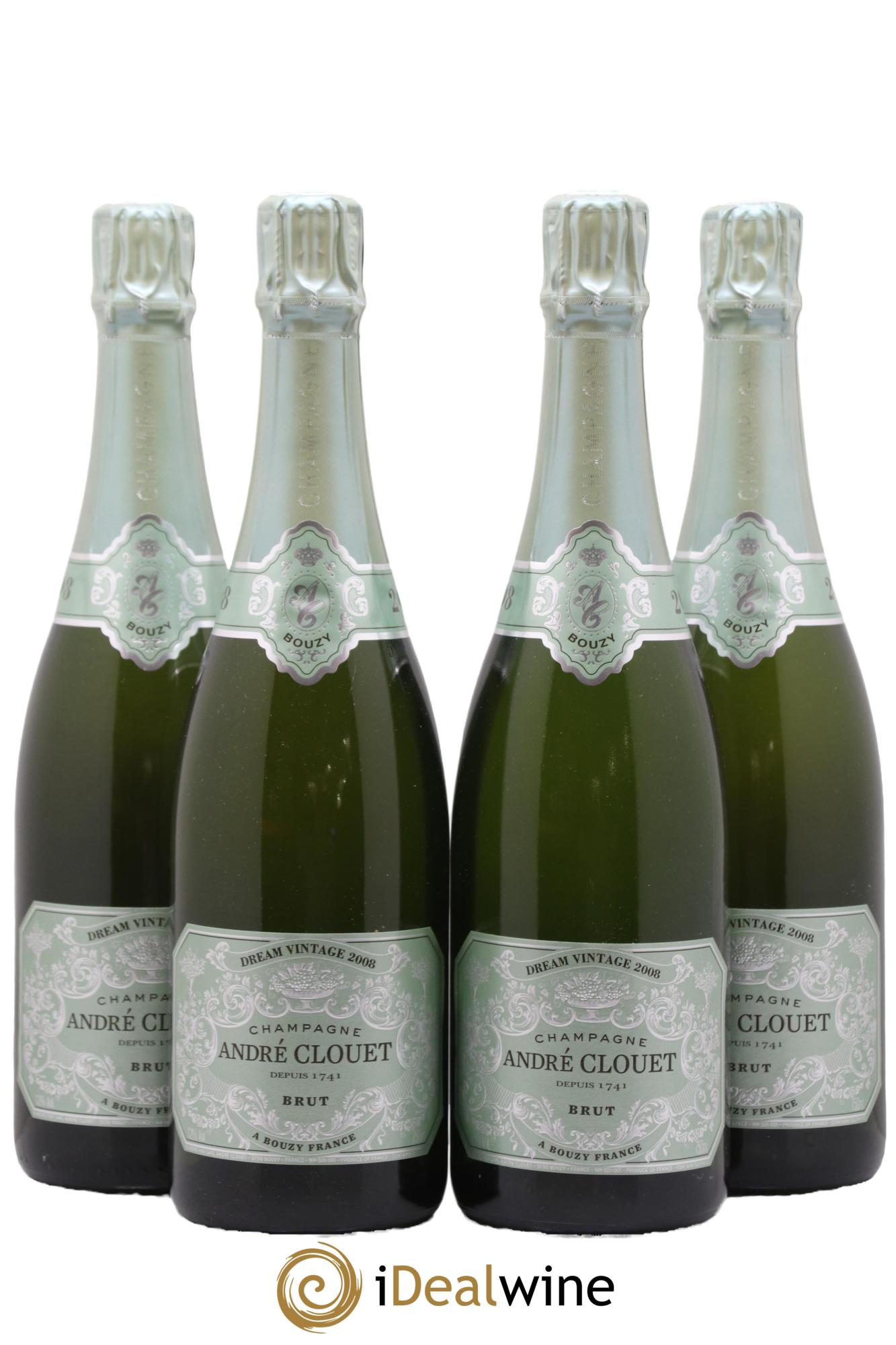 Champagne André Clouet 2008 - Lot de 4 bouteilles - 0