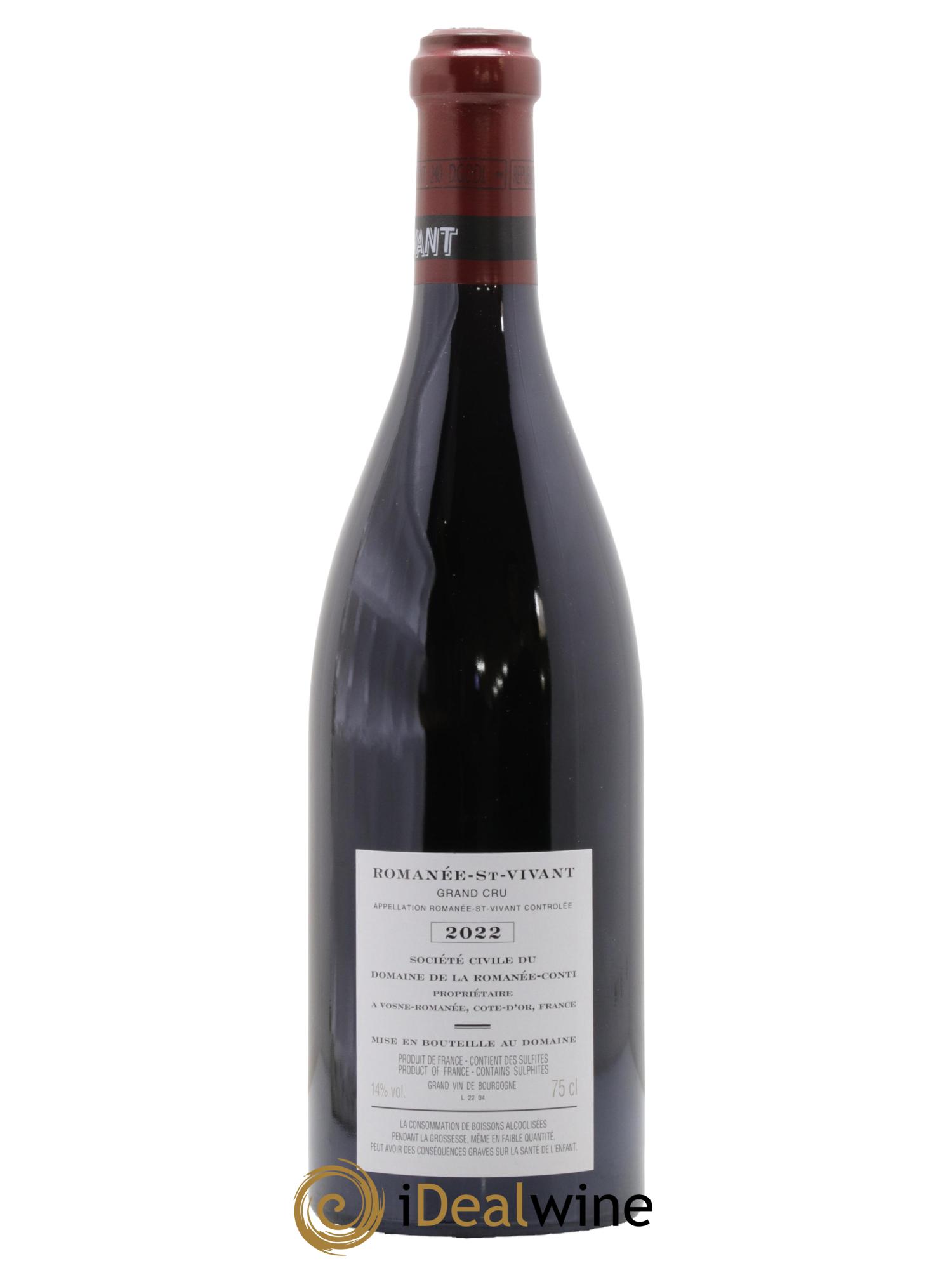 Romanée-Saint-Vivant Grand Cru Domaine de la Romanée-Conti  2022 - Lotto di 1 bottiglia - 1