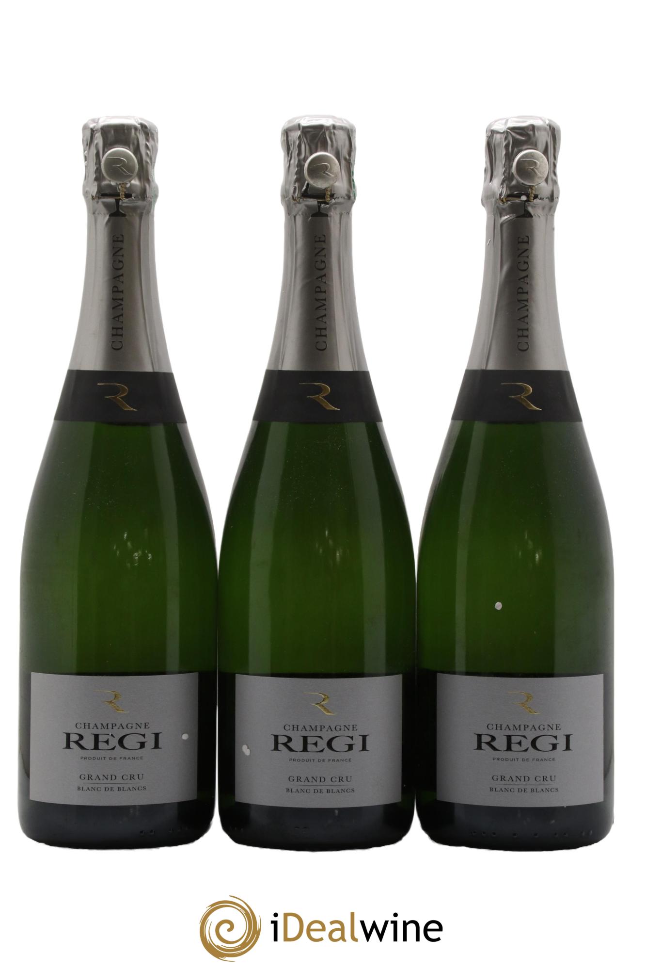 Champagne Grand Cru Blanc de Blancs Maison Regi - Lot de 3 bouteilles - 0