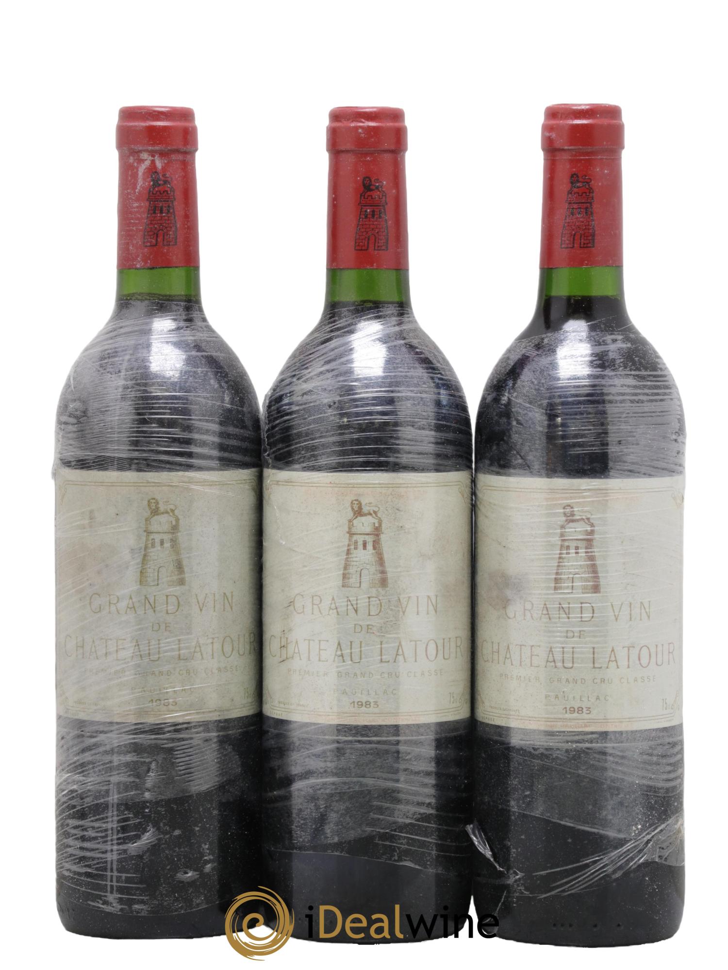 Château Latour 1er Grand Cru Classé 1983 - Lotto di 3 bottiglie - 0