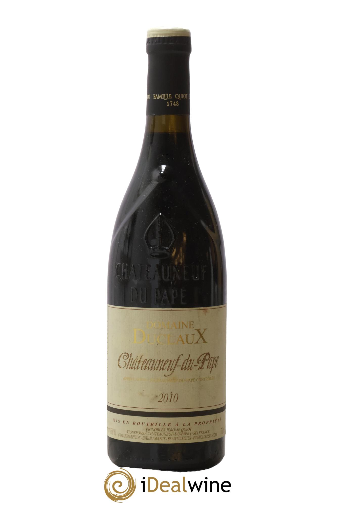 Châteauneuf-du-Pape Domaine Duclaux 2010 - Lotto di 1 bottiglia - 0