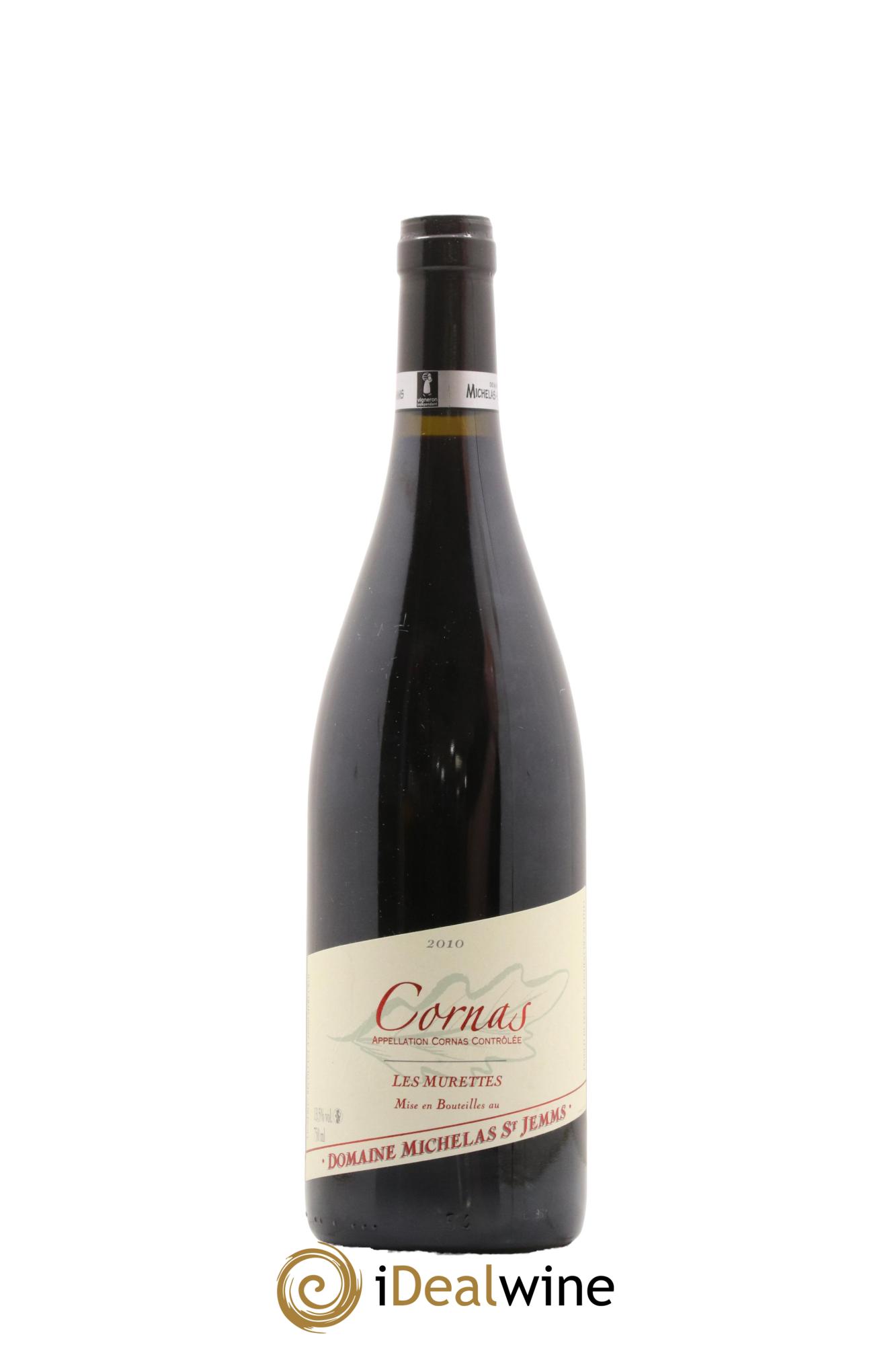 Cornas Les Murettes Michelas Saint Jemms 2010 - Lot de 1 bouteille - 0