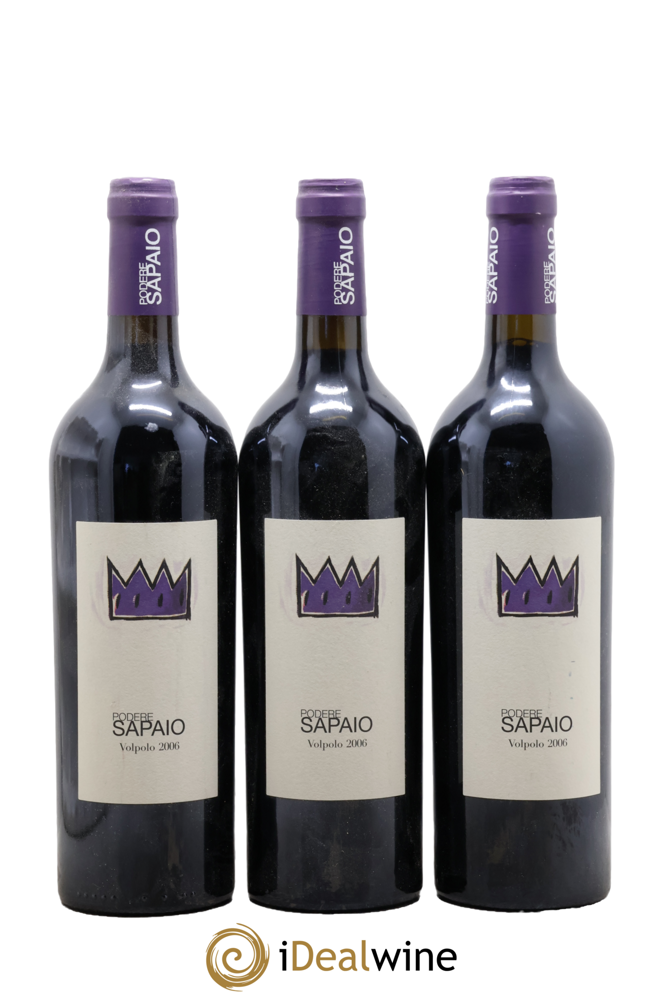 Italie Bolgheri DOC Sassicaia Sapaio Valpolo 2006 - Lot de 3 bouteilles - 0