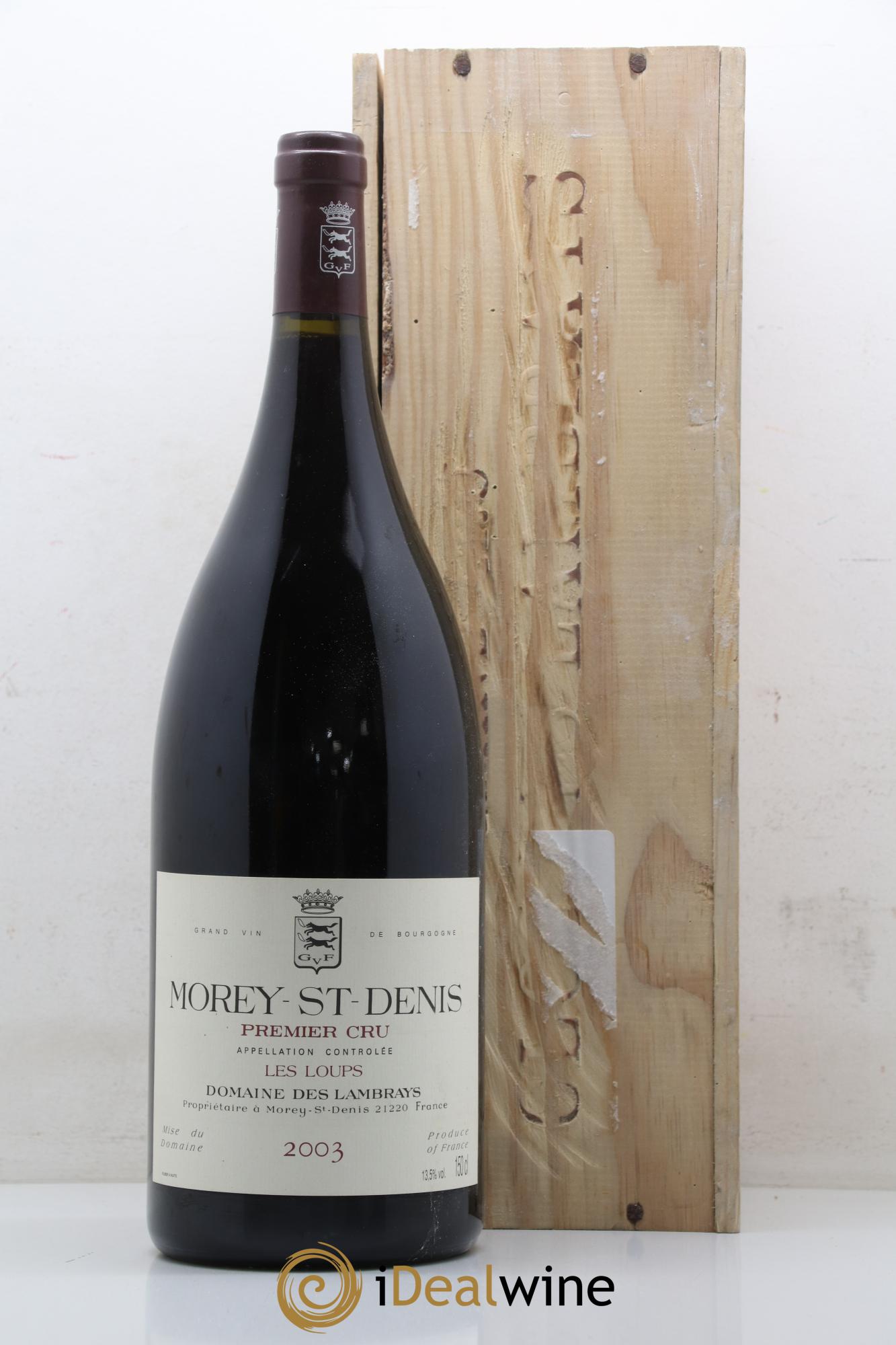 Morey-Saint-Denis 1er Cru Les Loups Domaine des Lambrays 2003 - Lot de 1 magnum - 2
