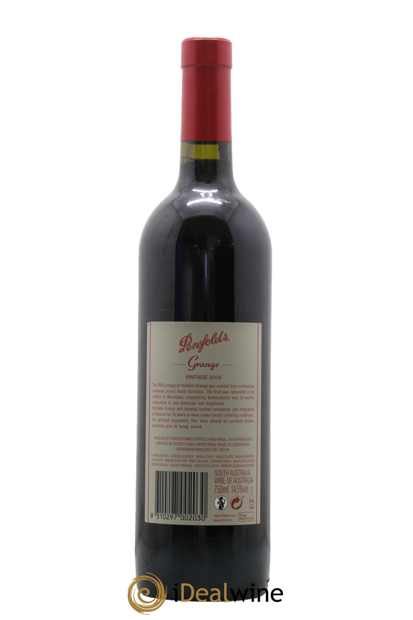 South Australia Penfolds Wines Grange Bin 95 2006 - Lot of 1 bottle - 1
