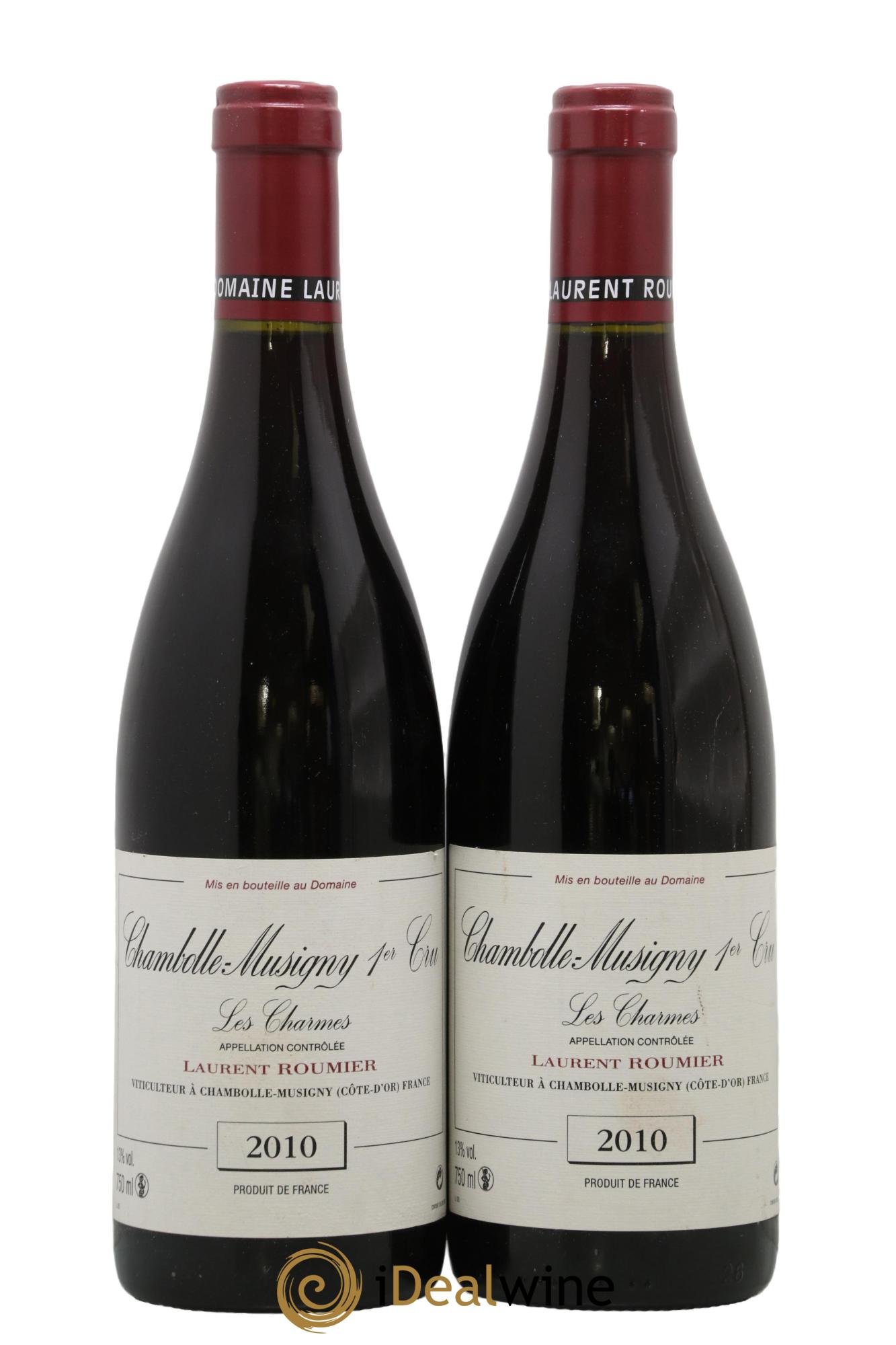 Chambolle-Musigny 1er Cru Les Charmes Laurent Roumier 2010 - Lot of 2 bottles - 0