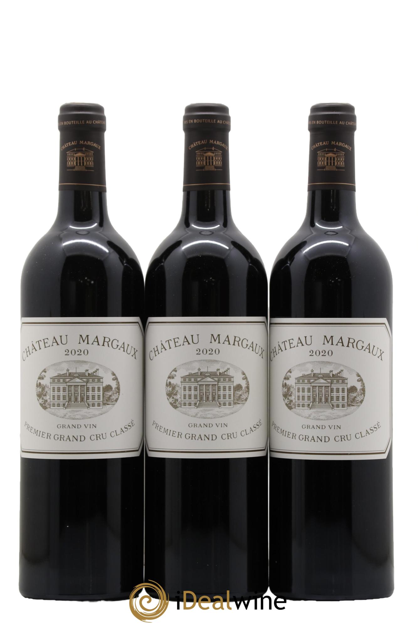 Château Margaux 1er Grand Cru Classé 2020 - Lot de 3 bouteilles - 0