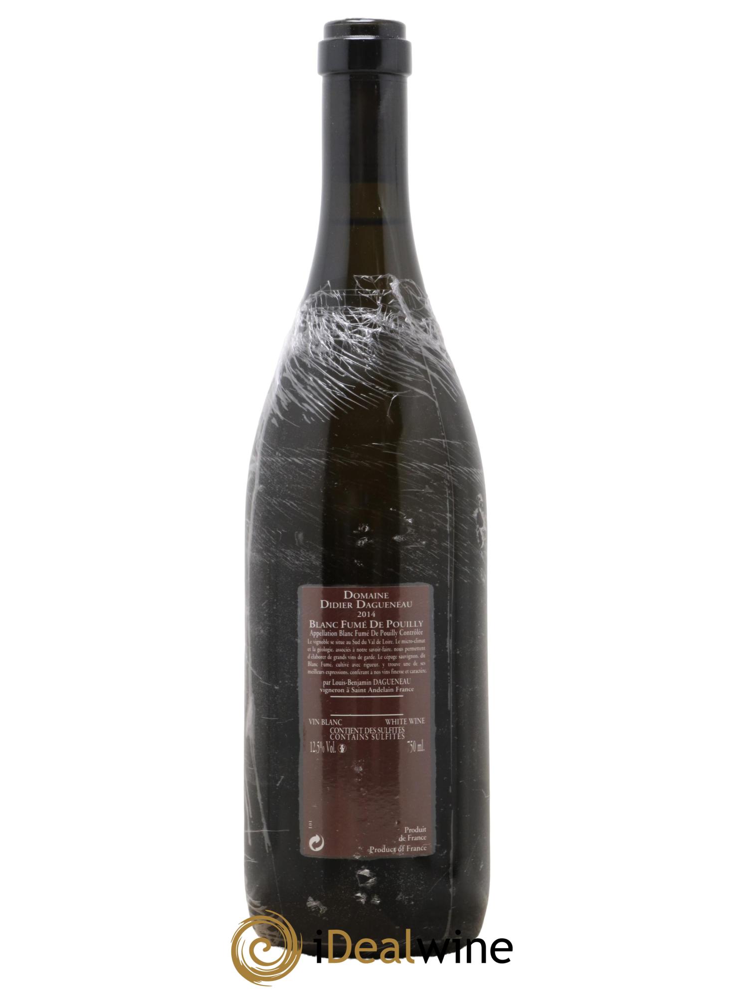 Vin de France (anciennement Pouilly-Fumé) Pur Sang Dagueneau (Domaine Didier - Louis-Benjamin) 2014 - Posten von 1 Flasche - 1