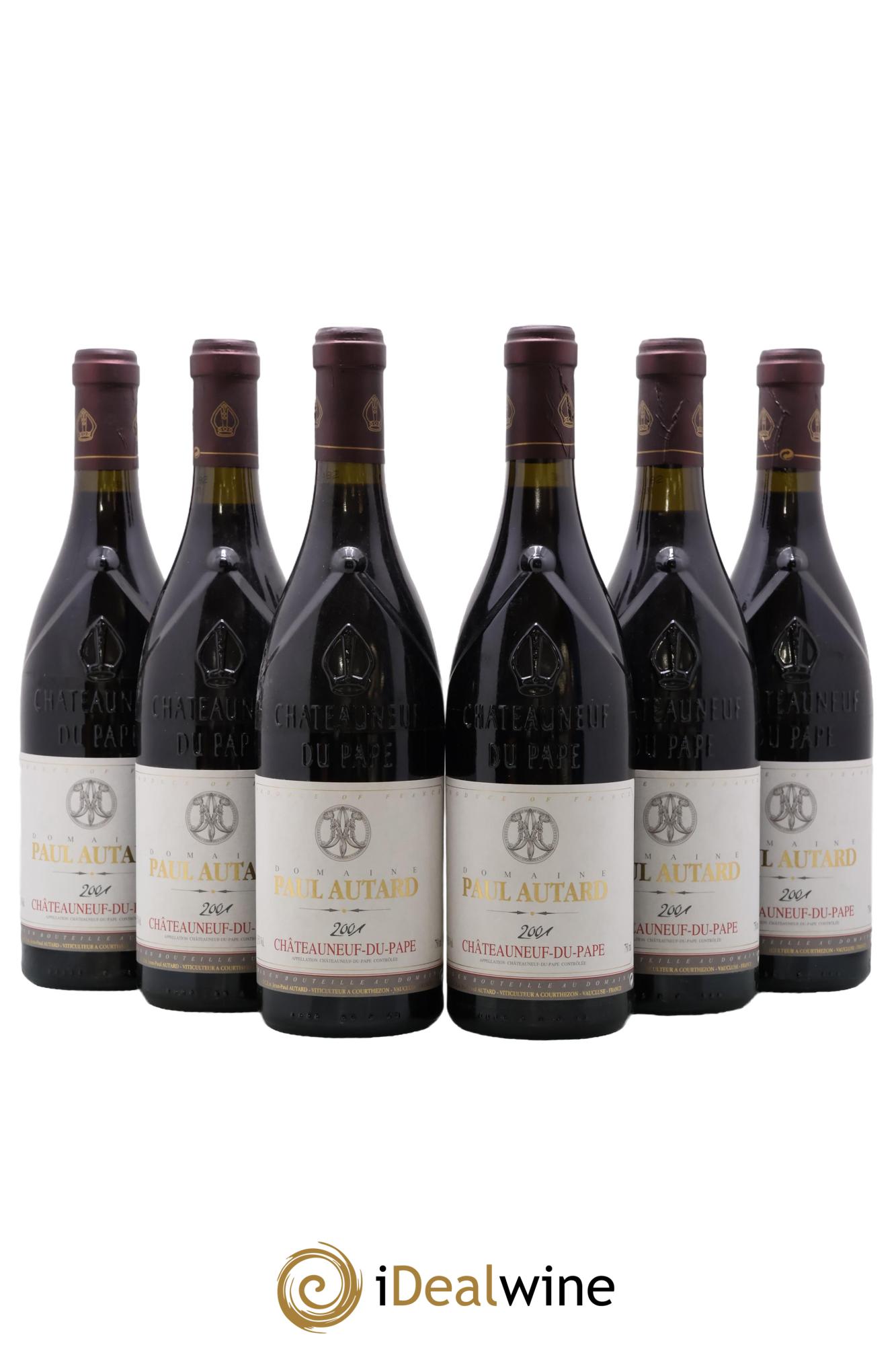Châteauneuf-du-Pape Domaine Paul Autard 2001 - Lot de 6 bouteilles - 0