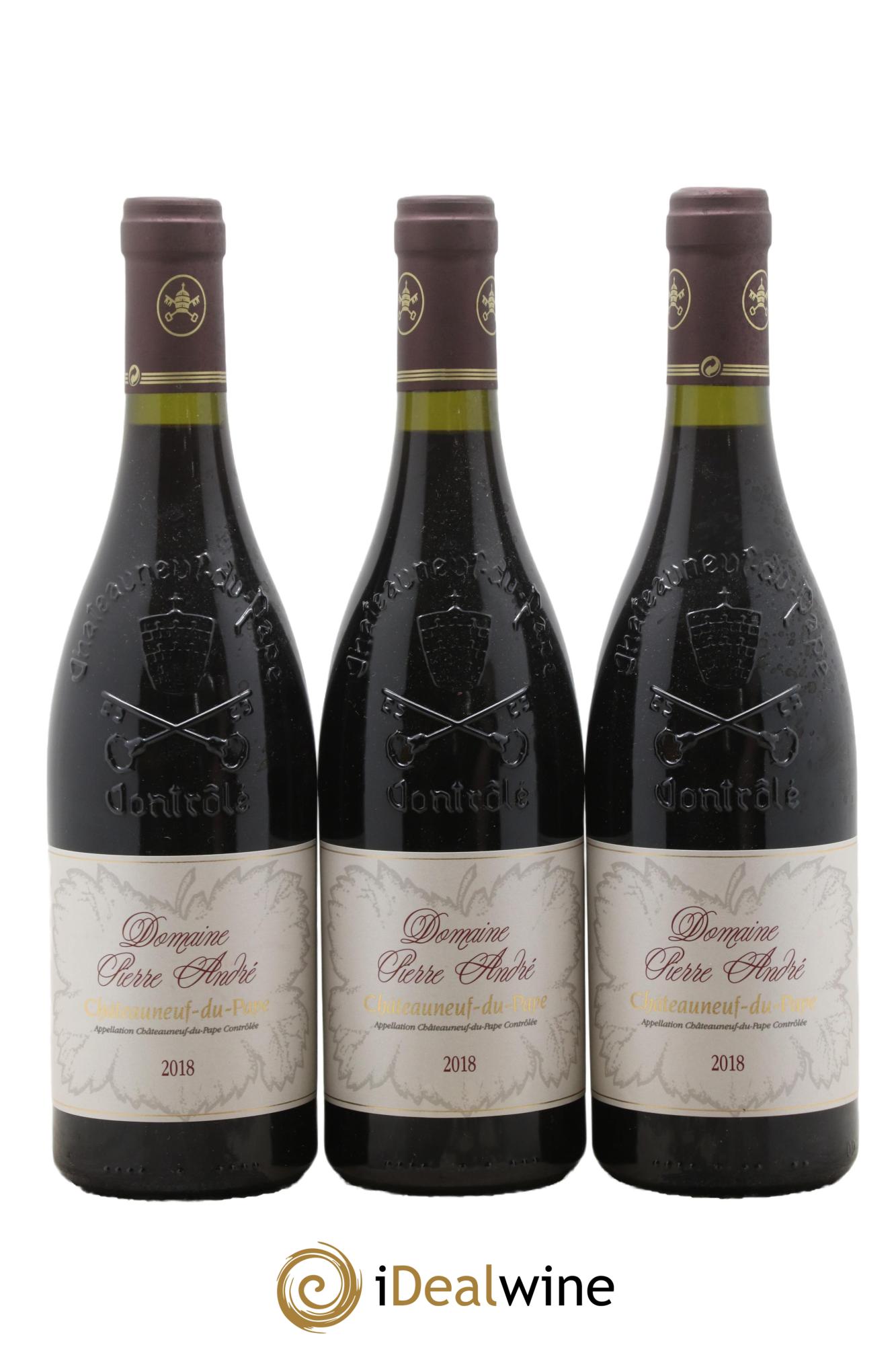 Châteauneuf-du-Pape Pierre André (Domaine) 2018 - Lot de 3 bouteilles - 0