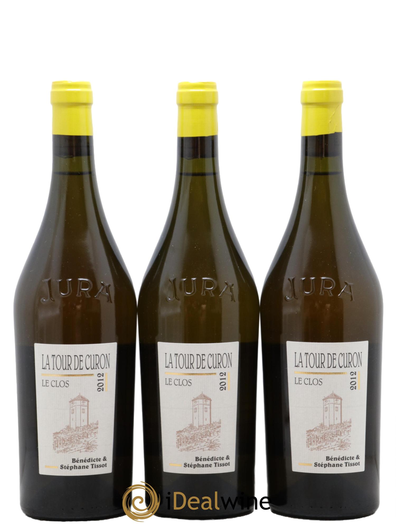 Arbois Chardonnay Le Clos de la Tour de Curon Bénédicte et Stéphane Tissot 2012 - Lot de 3 bouteilles - 0