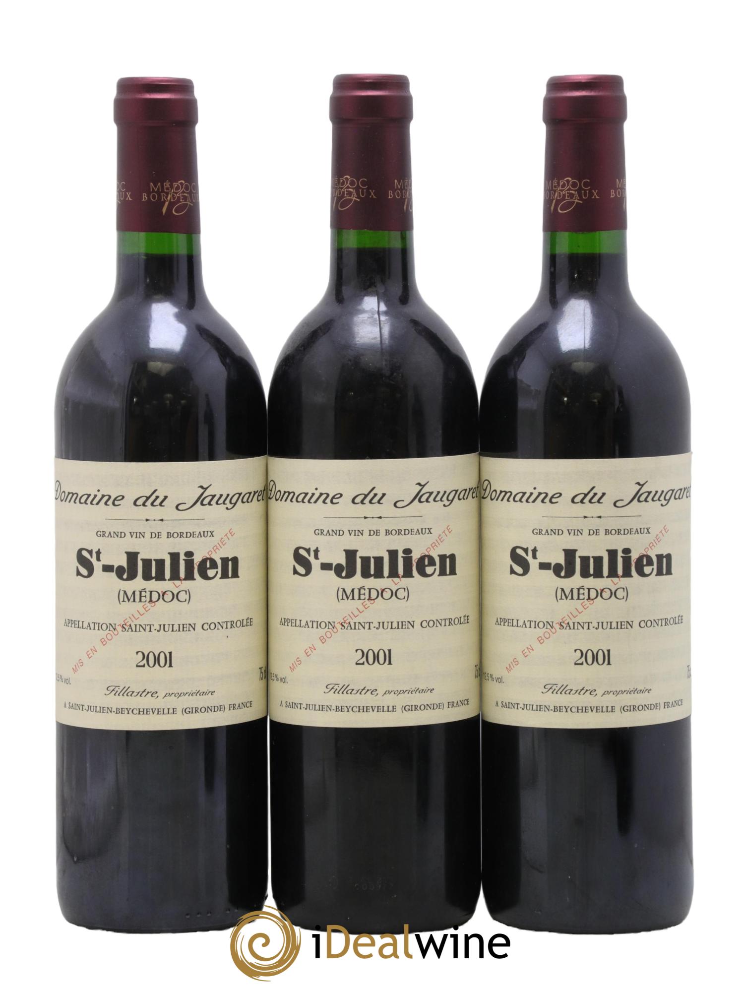 Domaine du Jaugaret 2001 - Posten von 3 Flaschen - 0