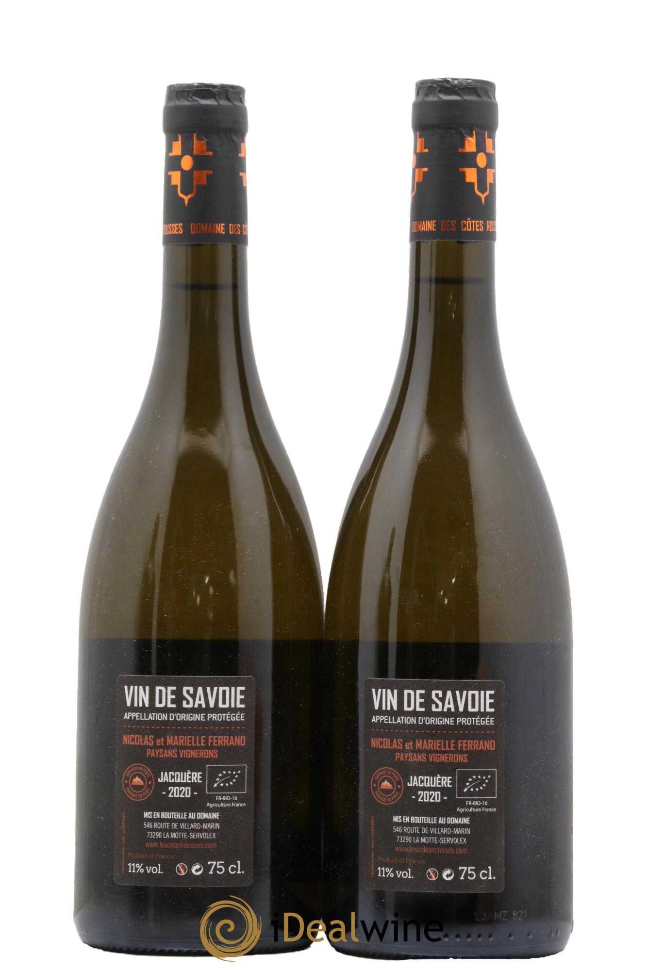 Vin de Savoie Armenaz Côtes Rousses 2020 - Lot de 2 bouteilles - 1