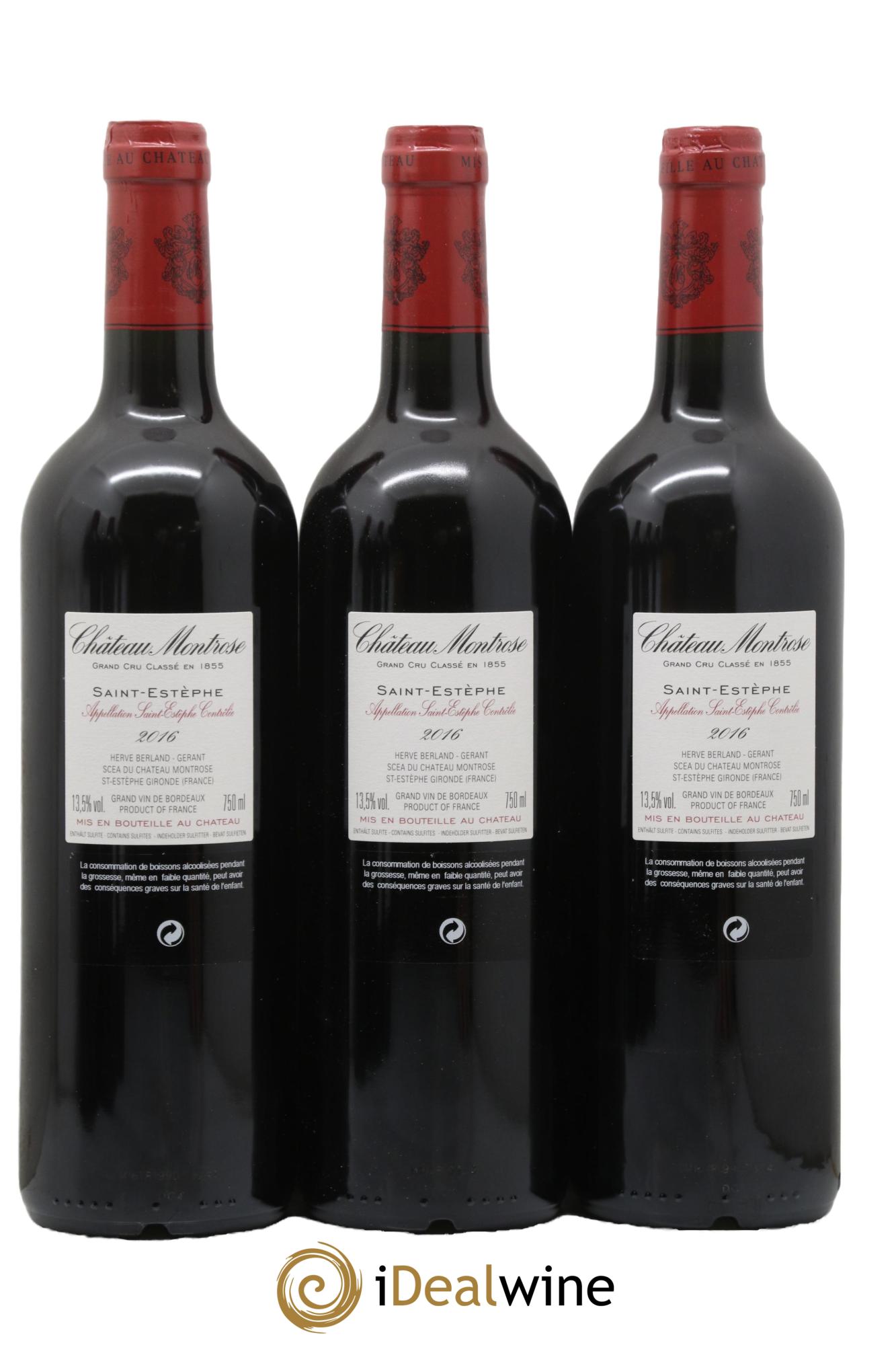 Château Montrose 2ème Grand Cru Classé 2016 - Posten von 6 Flaschen - 2