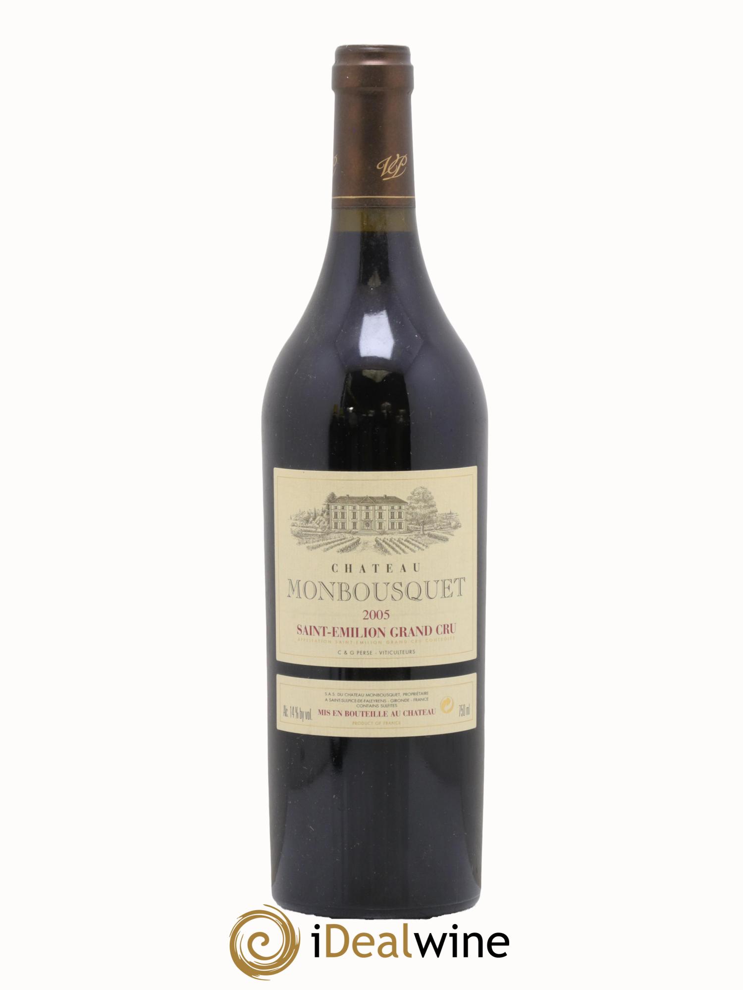 Château Monbousquet Grand Cru Classé 2005 - Posten von 1 Flasche - 0
