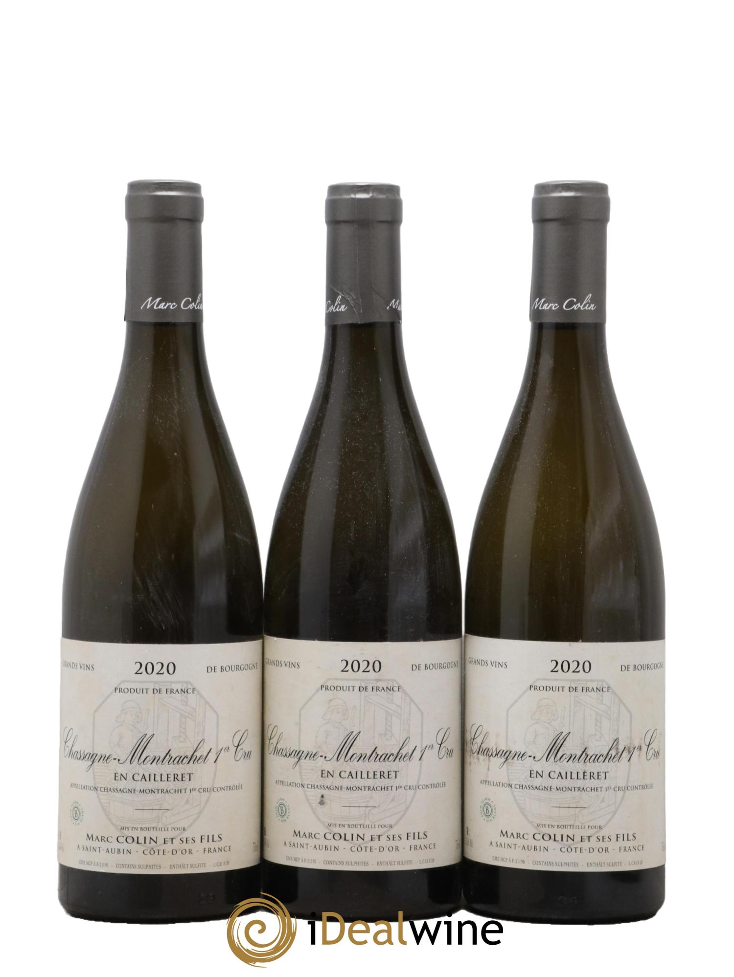 Chassagne-Montrachet 1er Cru Les Caillerets Marc Colin & Fils 2020 - Posten von 3 Flaschen - 0