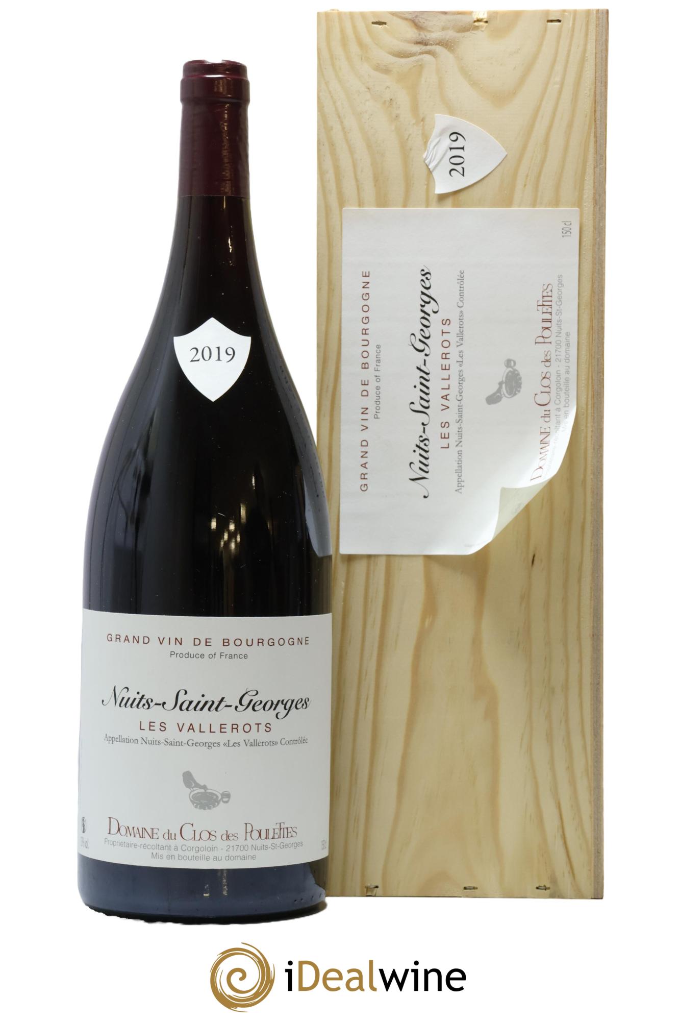 Nuits-Saint-Georges Les Vallerots Clos des Poulettes 2019 - Lot de 1 magnum - 0