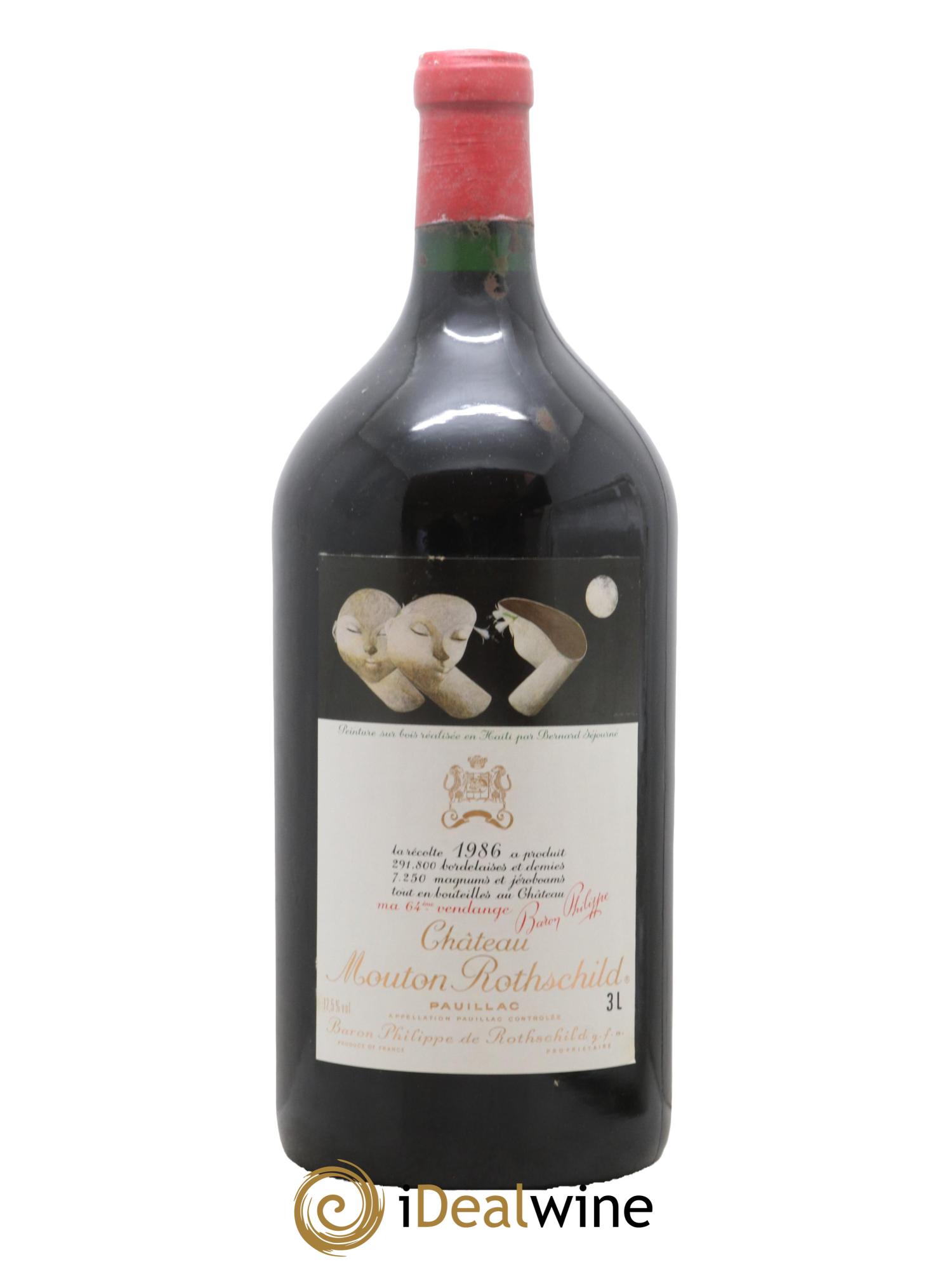 Château Mouton Rothschild 1er Grand Cru Classé 1986 - Lot de 1 double magnum - 0