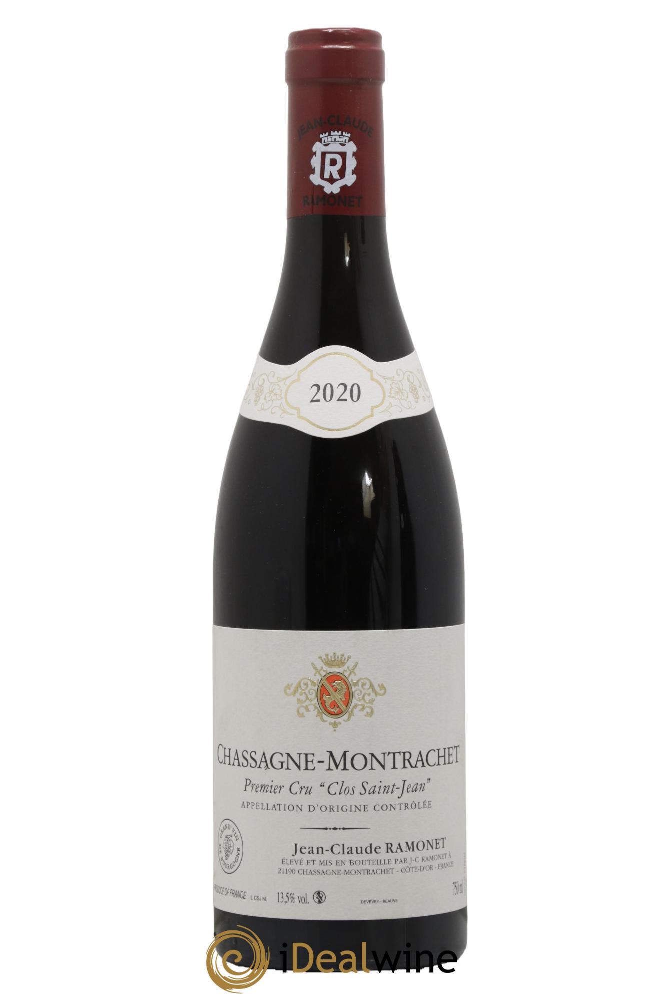 Chassagne-Montrachet 1er Cru Clos Saint-Jean Ramonet (Domaine) 2020 - Lot de 1 bouteille - 0