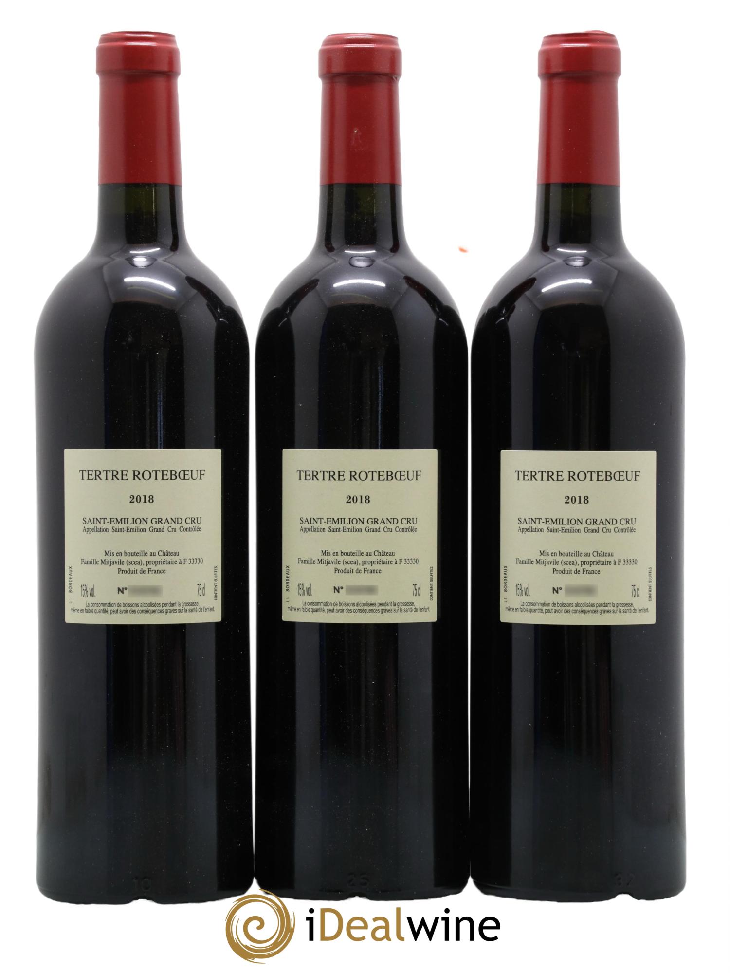 Château Tertre Roteboeuf 2018 - Posten von 3 Flaschen - 2
