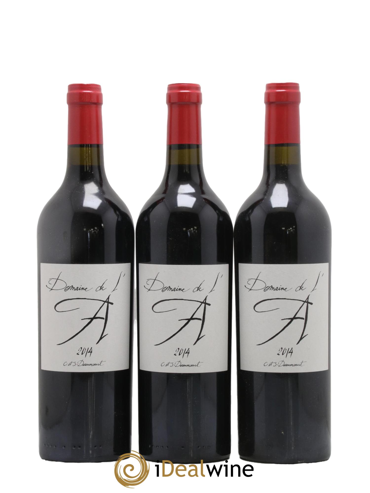 Domaine de l'A 2014 - Lotto di 3 bottiglie - 0