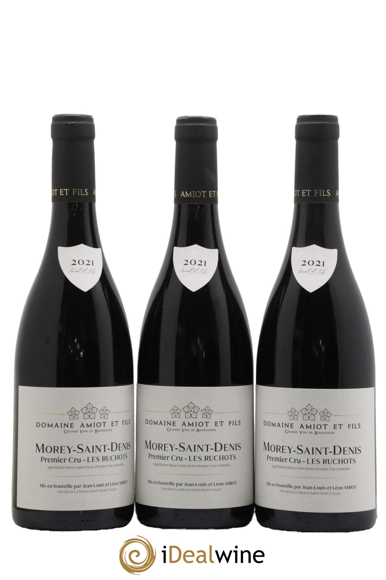 Morey Saint-Denis 1er Cru Les Ruchots Pierre Amiot et Fils (Domaine) Les Ruchots Amiot et Fils 2021 - Posten von 3 Flaschen - 0