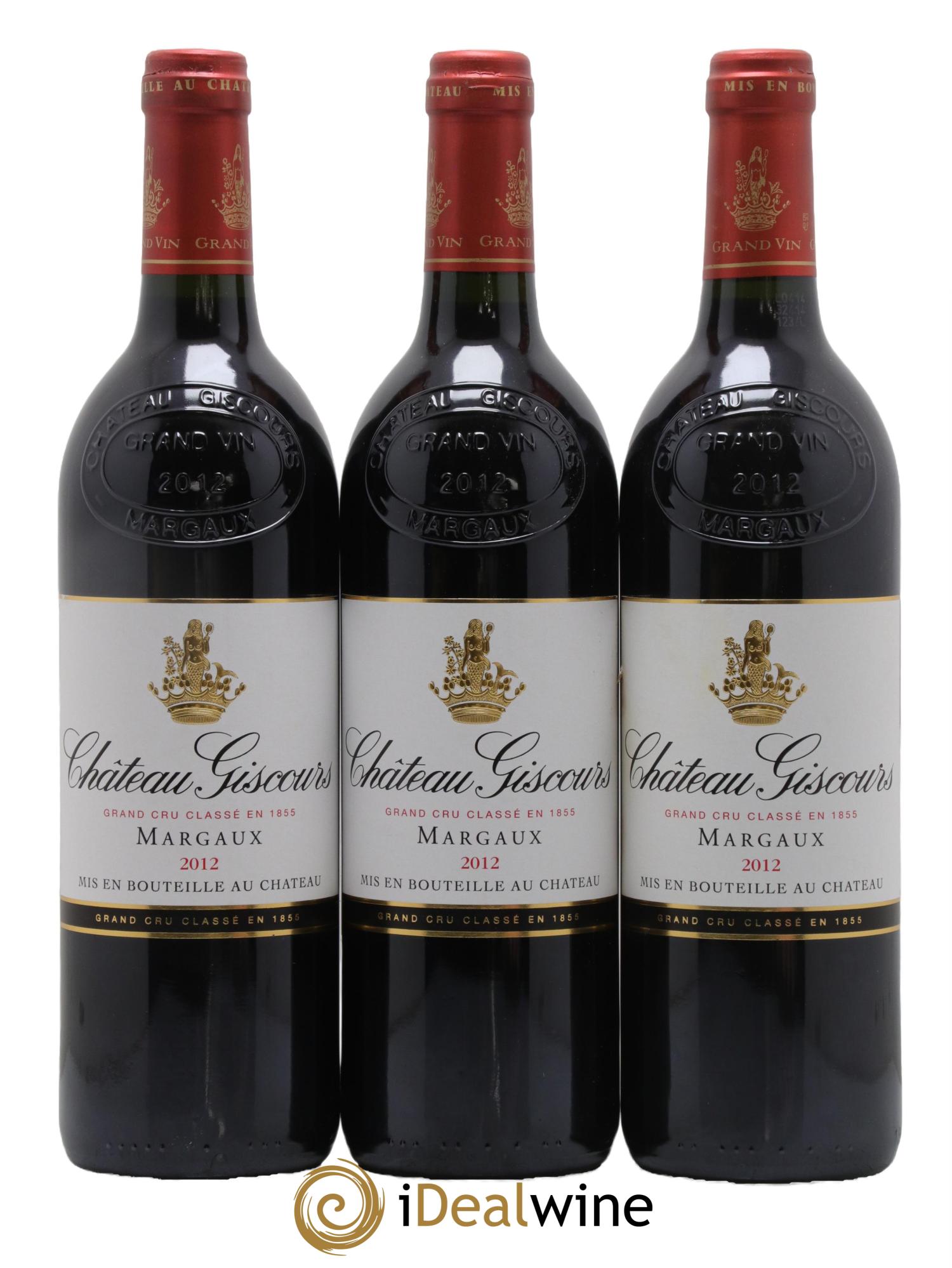 Château Giscours 3ème Grand Cru Classé 2012 - Lot de 3 bouteilles - 0