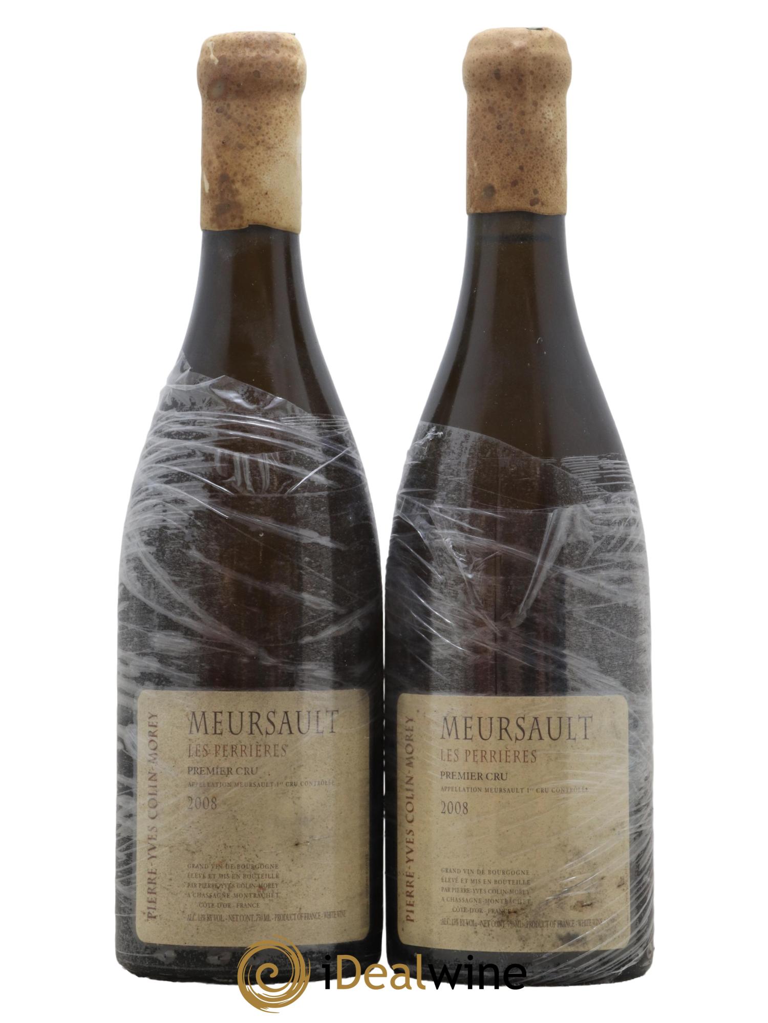 Meursault 1er Cru Les Perrières Pierre-Yves Colin Morey 2008 - Lotto di 2 bottiglie - 0