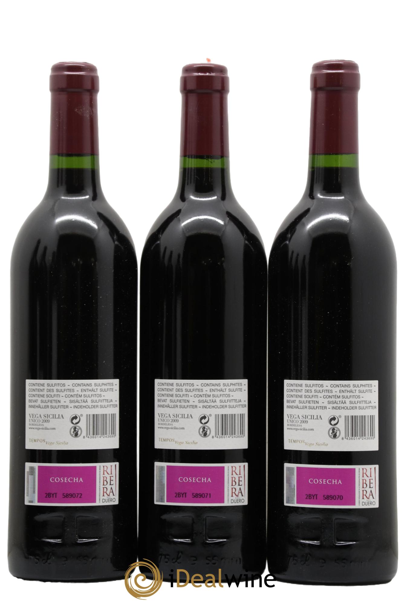 Ribera Del Duero DO Vega Sicilia Unico Famille Alvarez 2009 - Lot de 6 bouteilles - 2