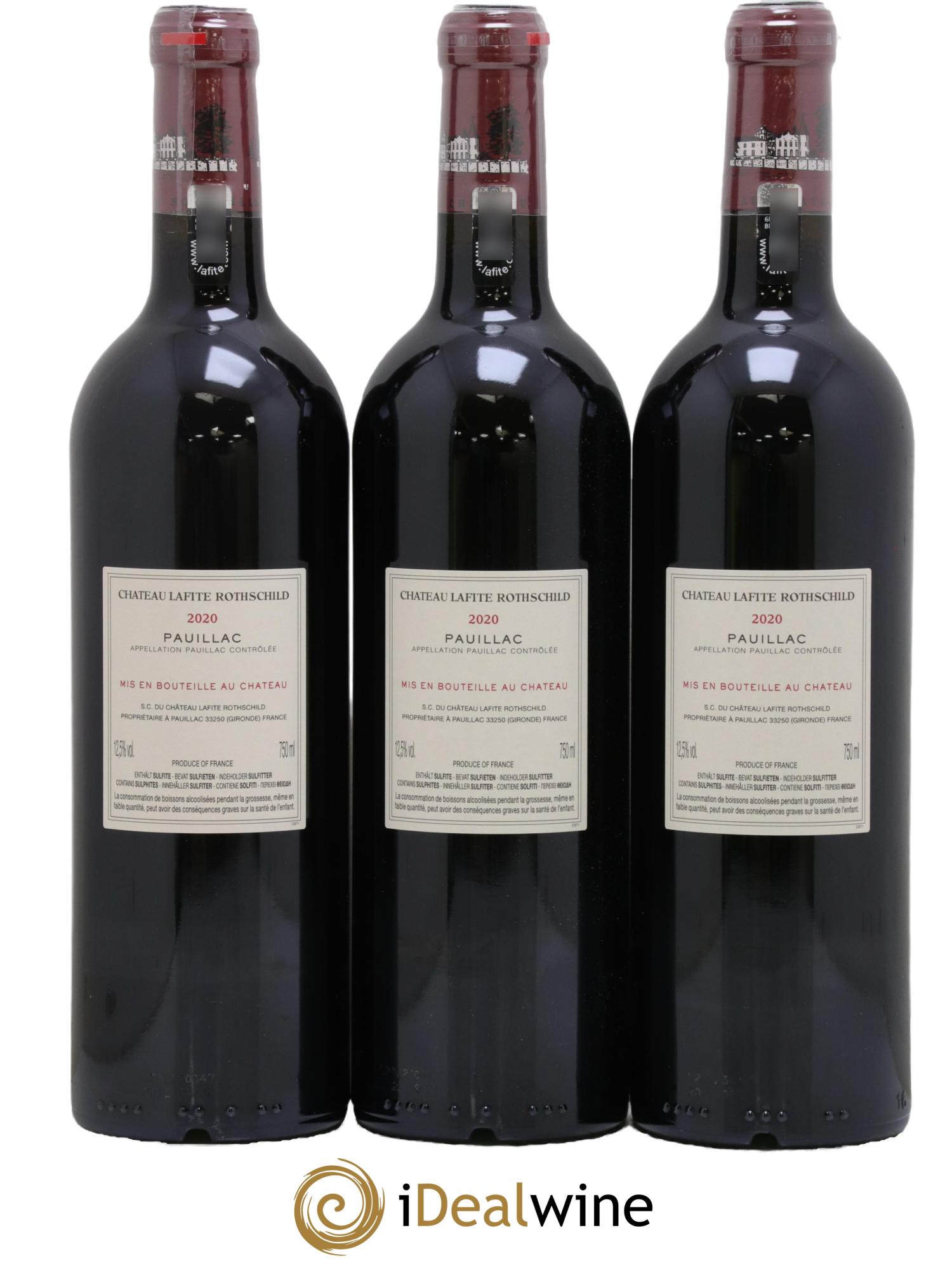 Château Lafite Rothschild 1er Grand Cru Classé  2020 - Lot de 6 bouteilles - 4