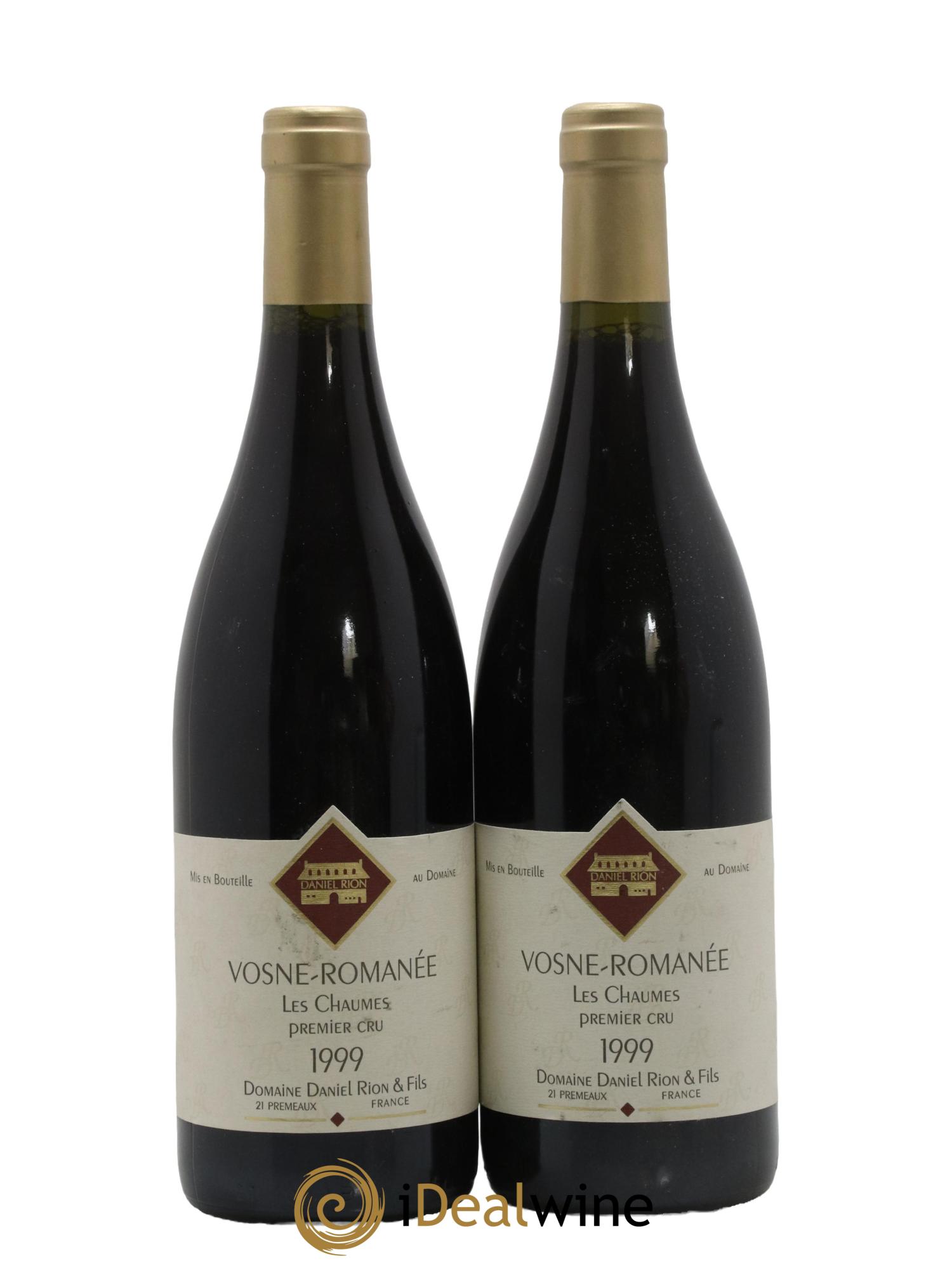 Vosne-Romanée 1er Cru Les Chaumes Domaine Daniel Rion & Fils 1999 - Lot de 2 bouteilles - 0