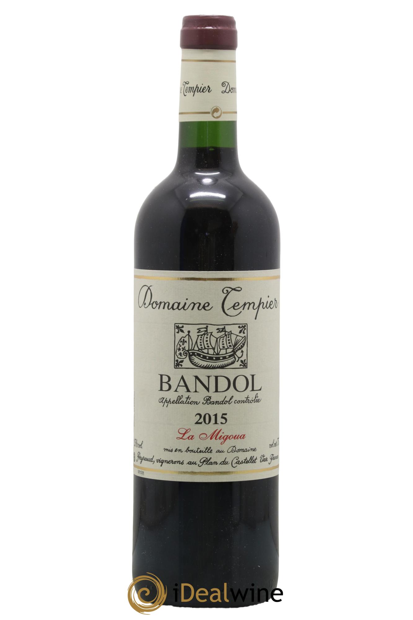 Bandol Domaine Tempier Cuvée La Migoua Famille Peyraud 2015 - Lot de 1 bouteille - 0