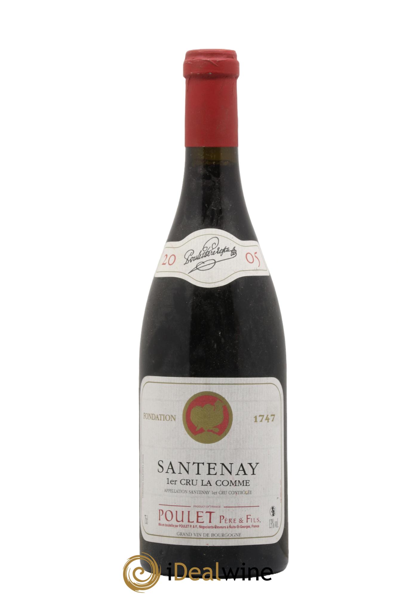 Santenay 1er Cru La Comme Poulet Père & Fils 2005 - Lot de 1 bouteille - 0