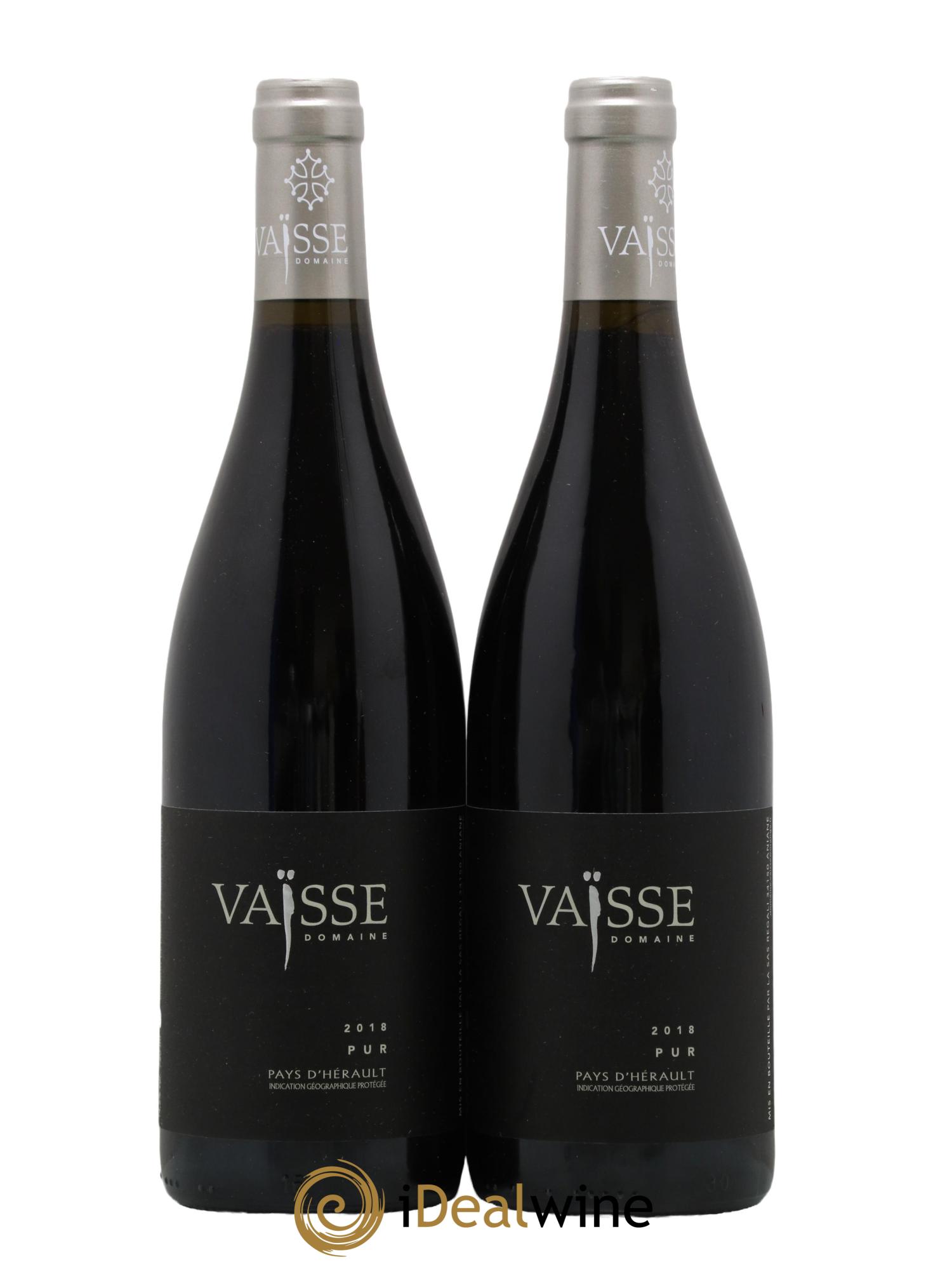 Pays d'Hérault Pur Vaisse (Domaine) 2018 - Lot de 2 bouteilles - 0