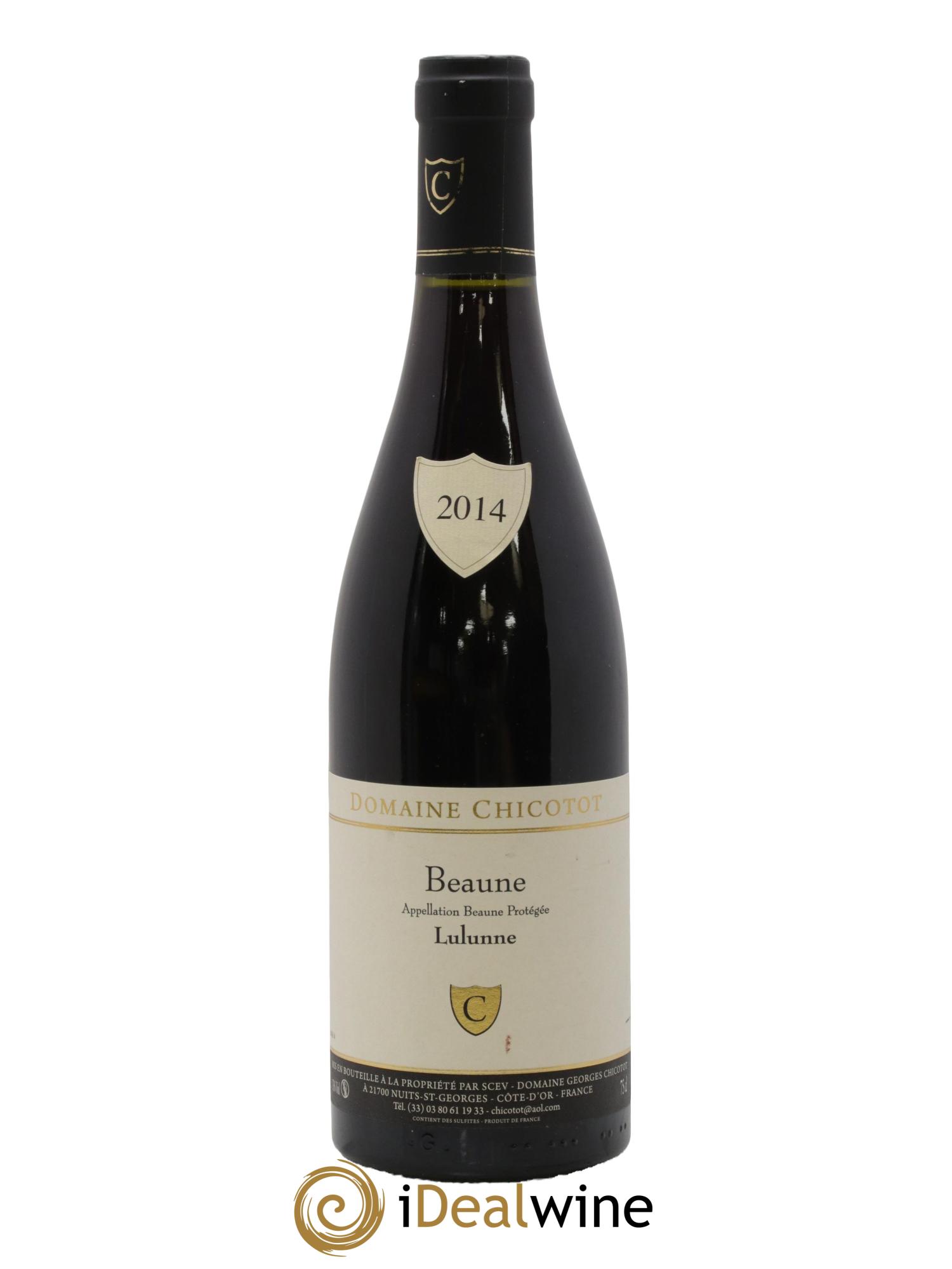 Beaune Lulunne Chicotot 2014 - Lot de 1 bouteille - 0