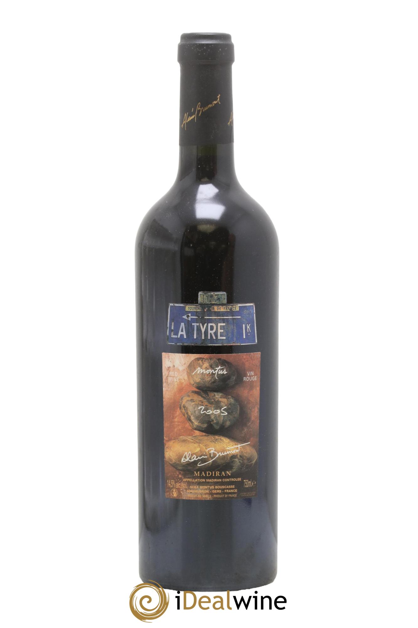 Madiran Château Montus-La Tyre Alain Brumont 2005 - Posten von 1 Flasche - 0