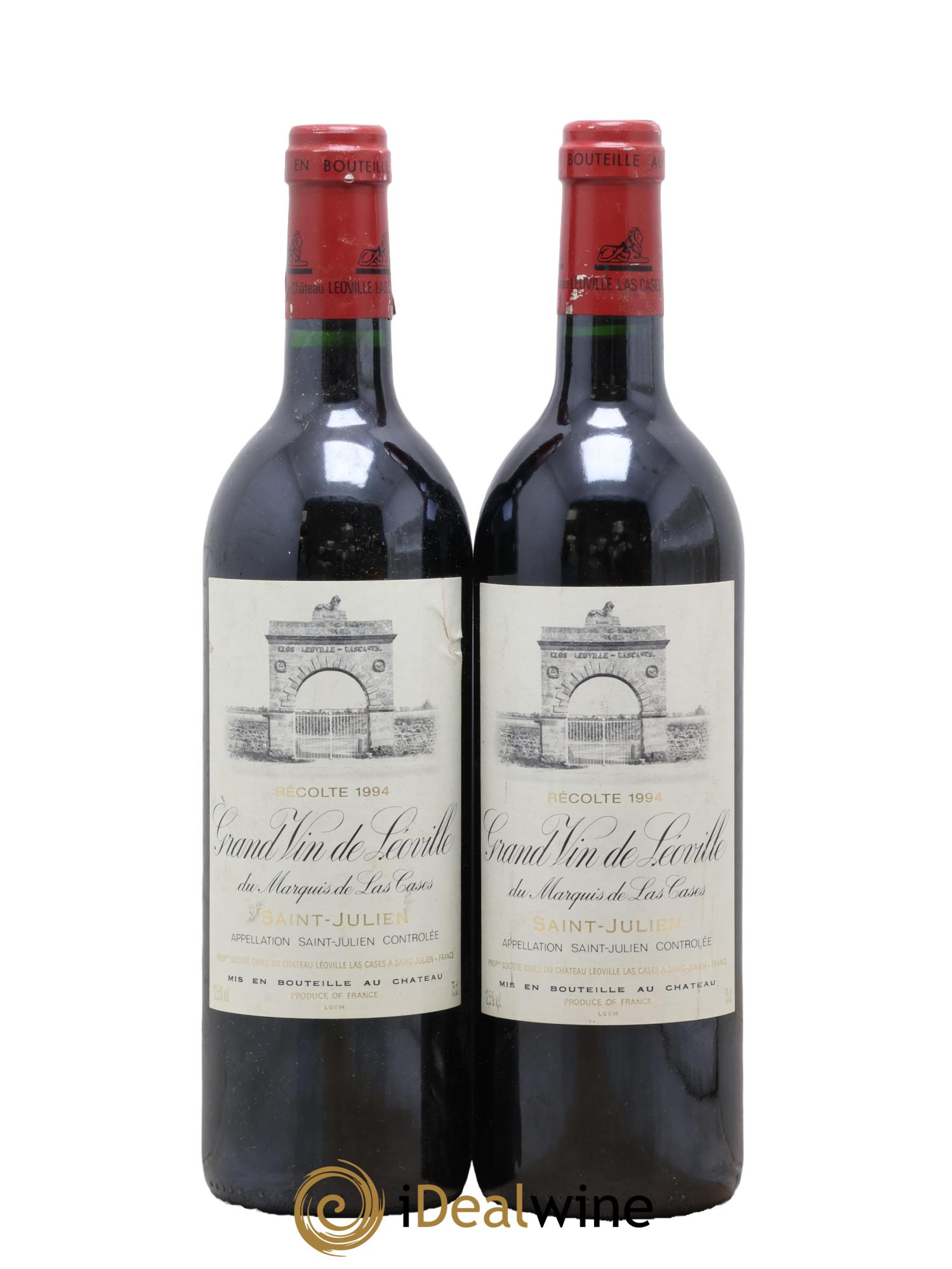 Château Léoville Las Cases 2ème Grand Cru Classé 1994 - Lot of 2 bottles - 0