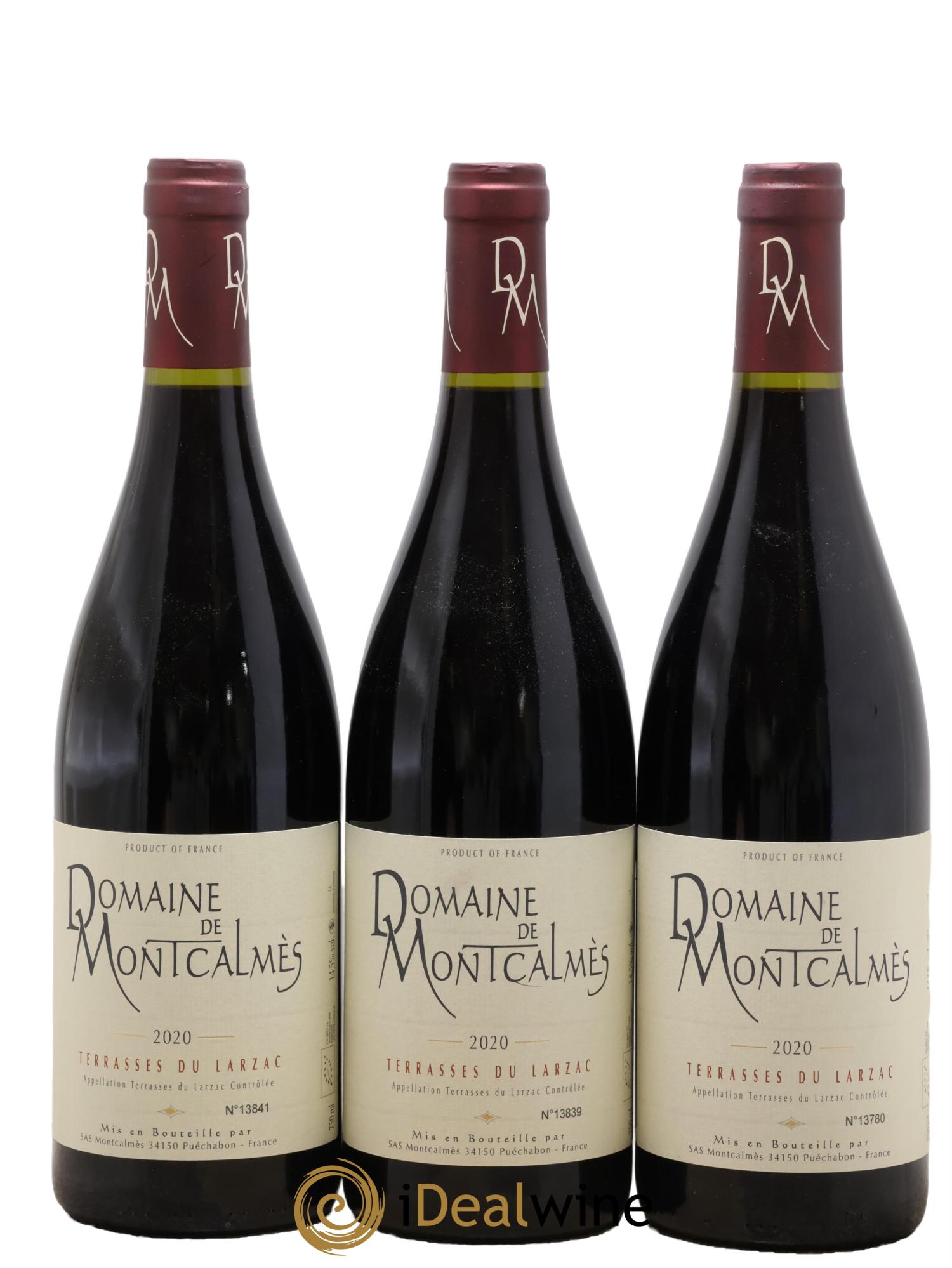 Terrasses du Larzac Domaine de Montcalmès Frédéric Pourtalié 2020 - Lotto di 3 bottiglie - 0