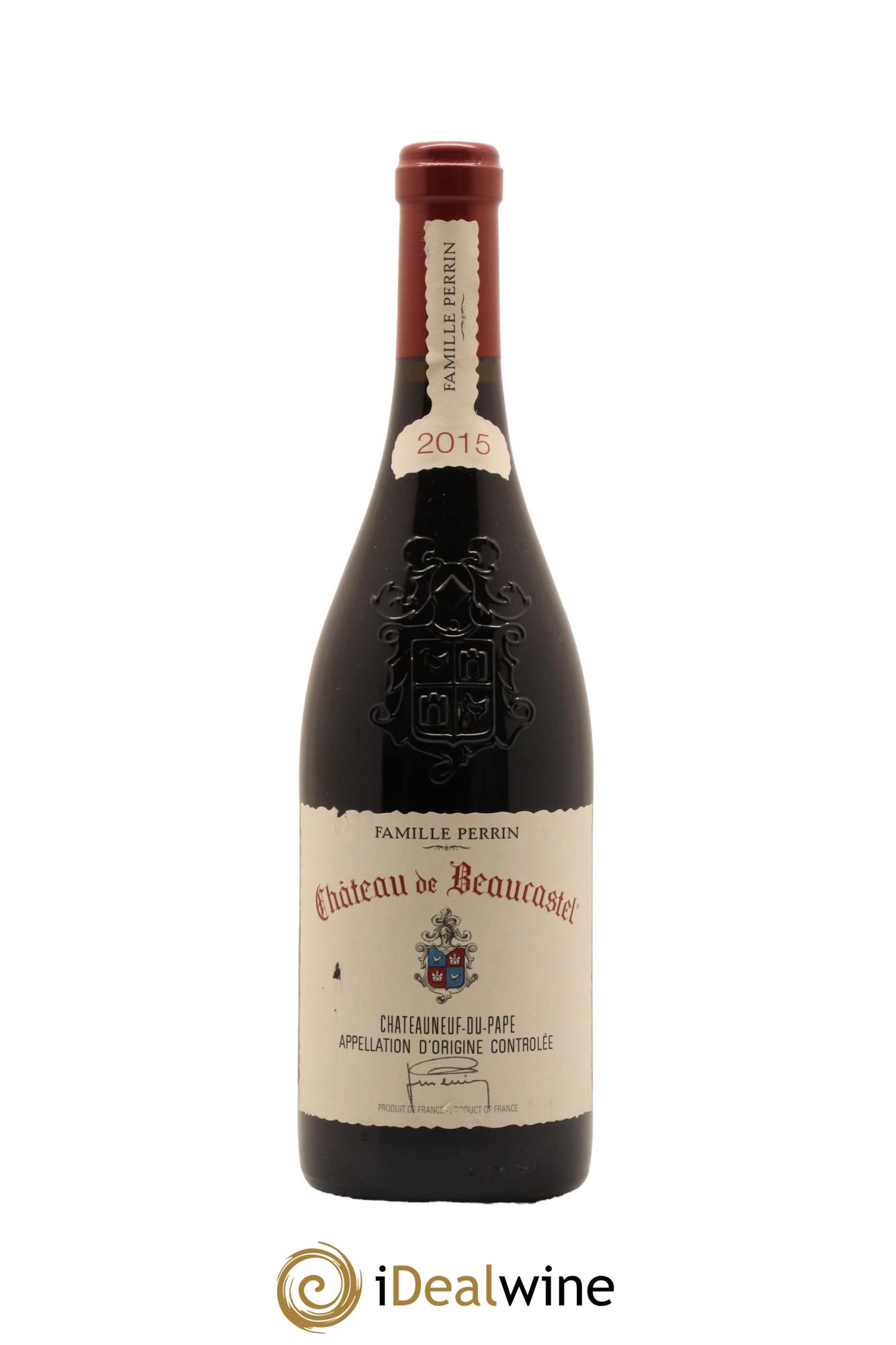 Châteauneuf-du-Pape Château de Beaucastel Famille Perrin 2015 - Lot de 1 bouteille - 0