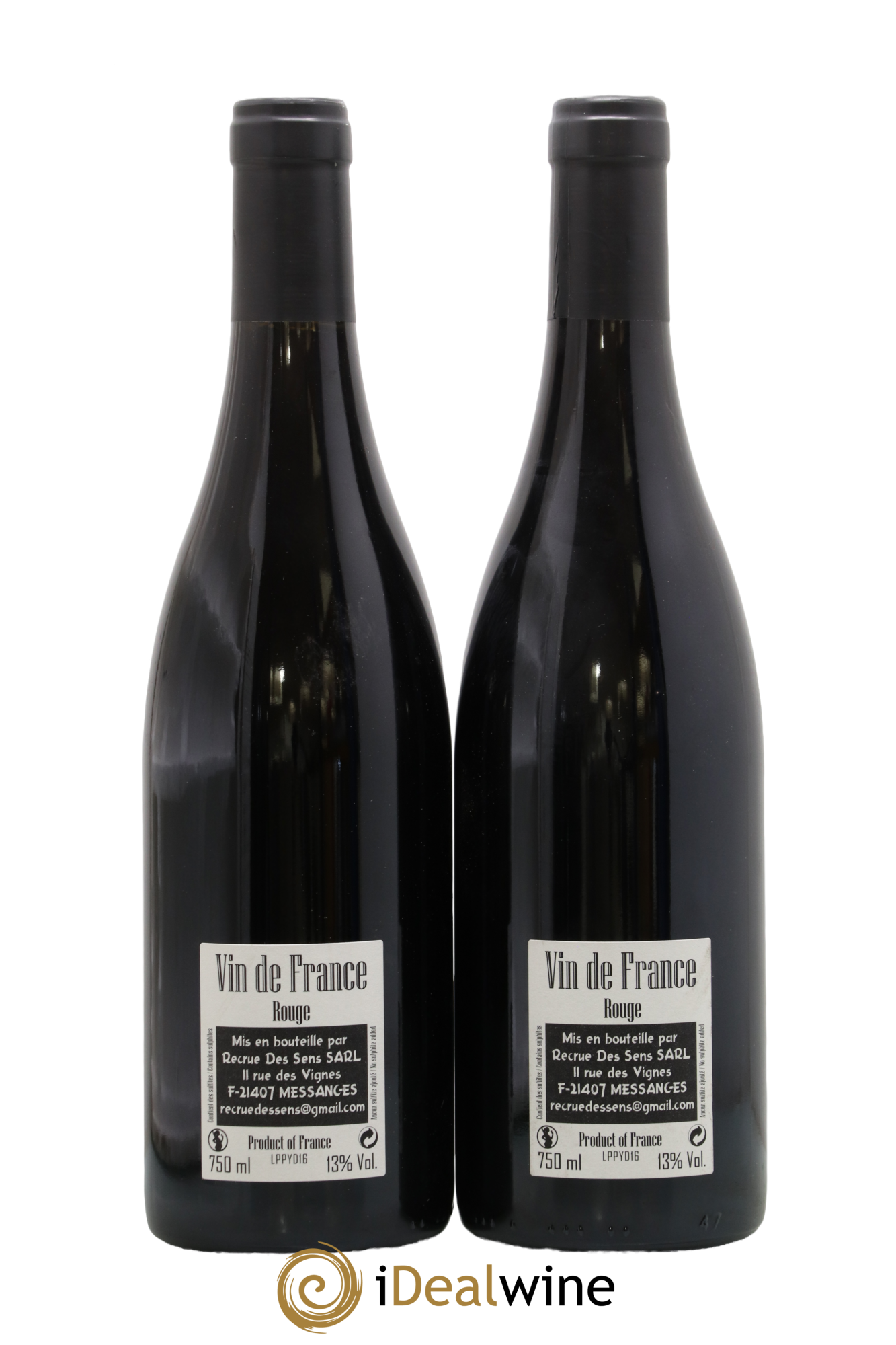 Vin de France Les 1er Ponts Yann Durieux - Recrue des Sens 2016 - Lot de 2 bouteilles - 1