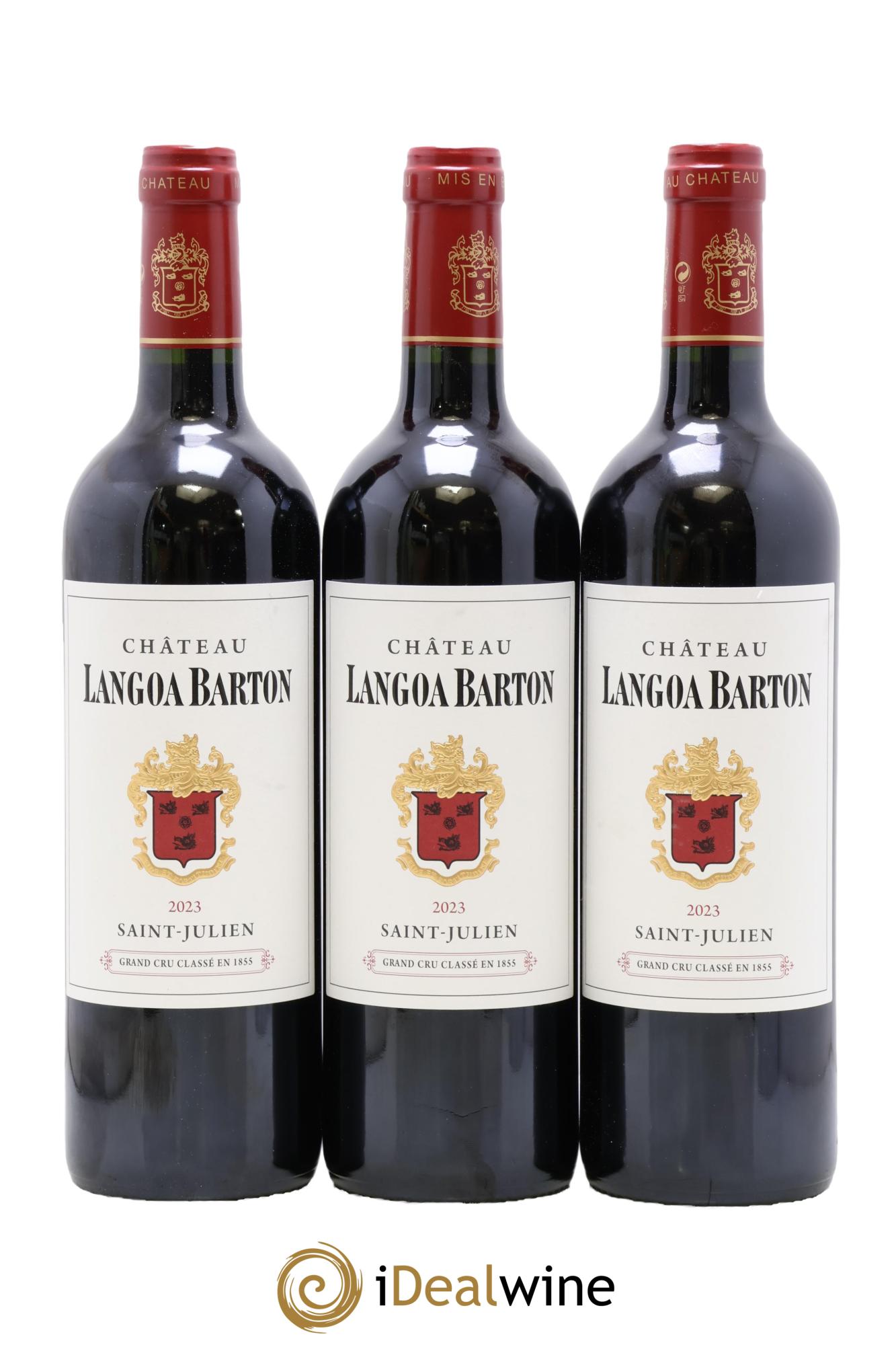 Château Langoa Barton 3ème Grand Cru Classé 2023 - Lotto di 3 bottiglie - 0