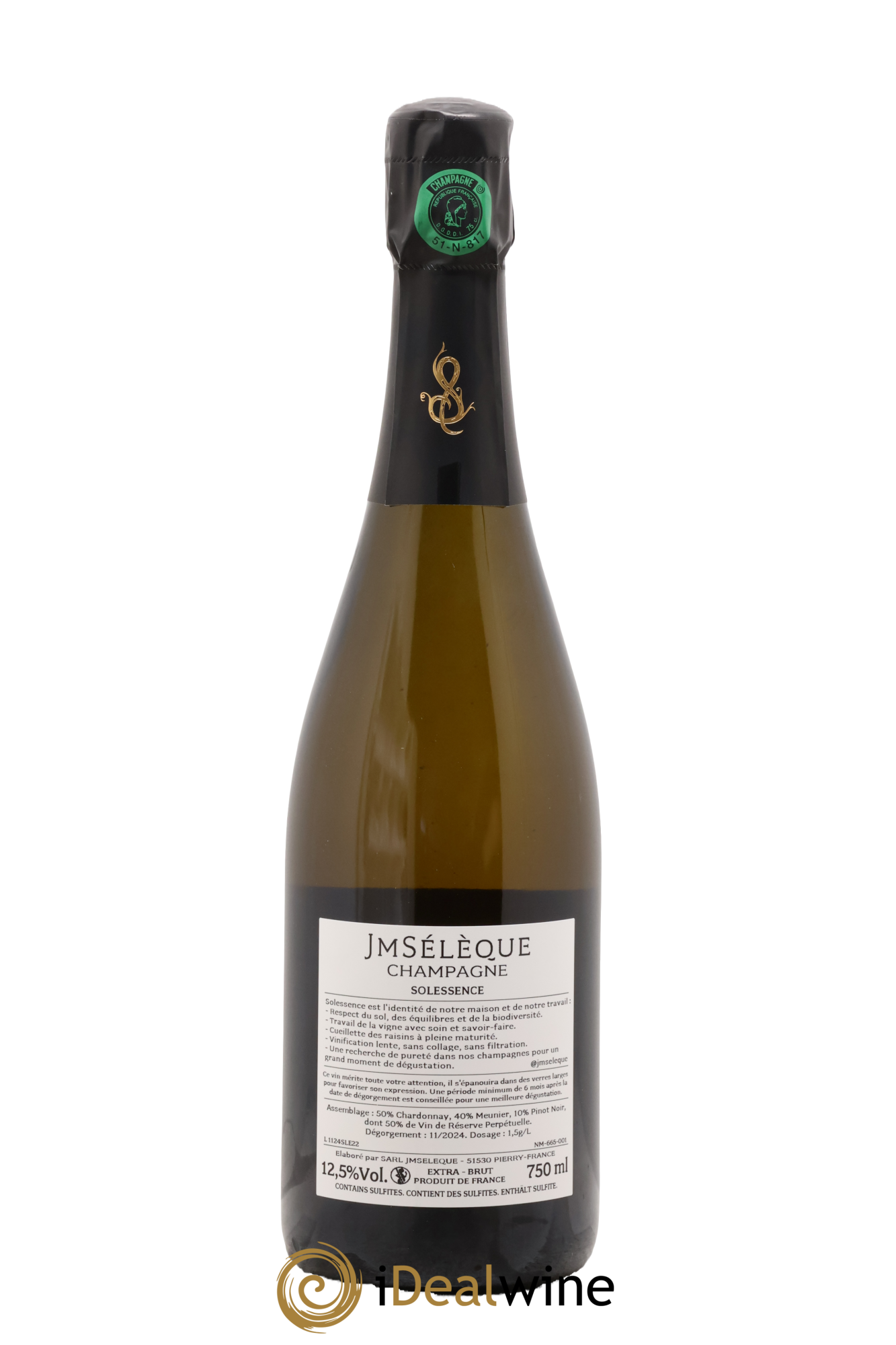 Solessence Extra-Brut Jean-Marc Sélèque - Lot of 1 bottle - 1