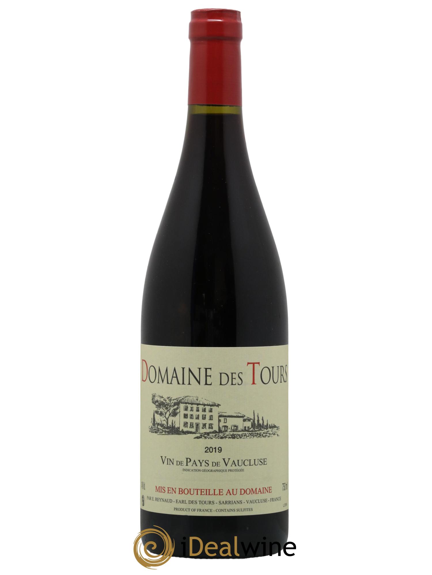 Vaucluse (Vin de Pays de Vaucluse) Domaine des Tours Emmanuel Reynaud 2019 - Lot de 1 bouteille - 0