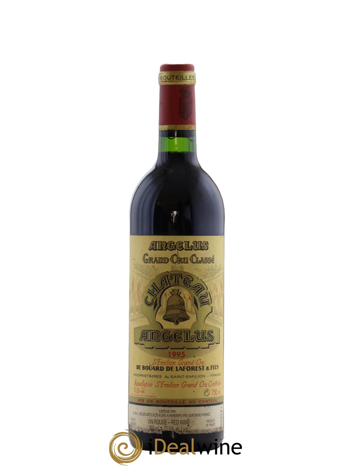 Château Angélus 1er Grand Cru Classé A 1995 - Lot de 1 bouteille - 0
