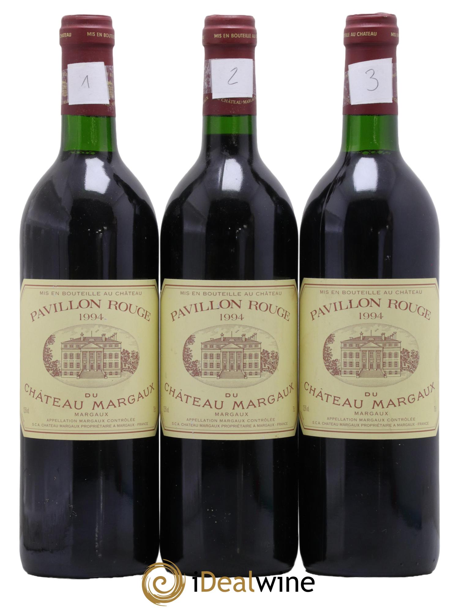 Pavillon Rouge du Château Margaux Second Vin 1994 - Lot of 3 bottles - 0