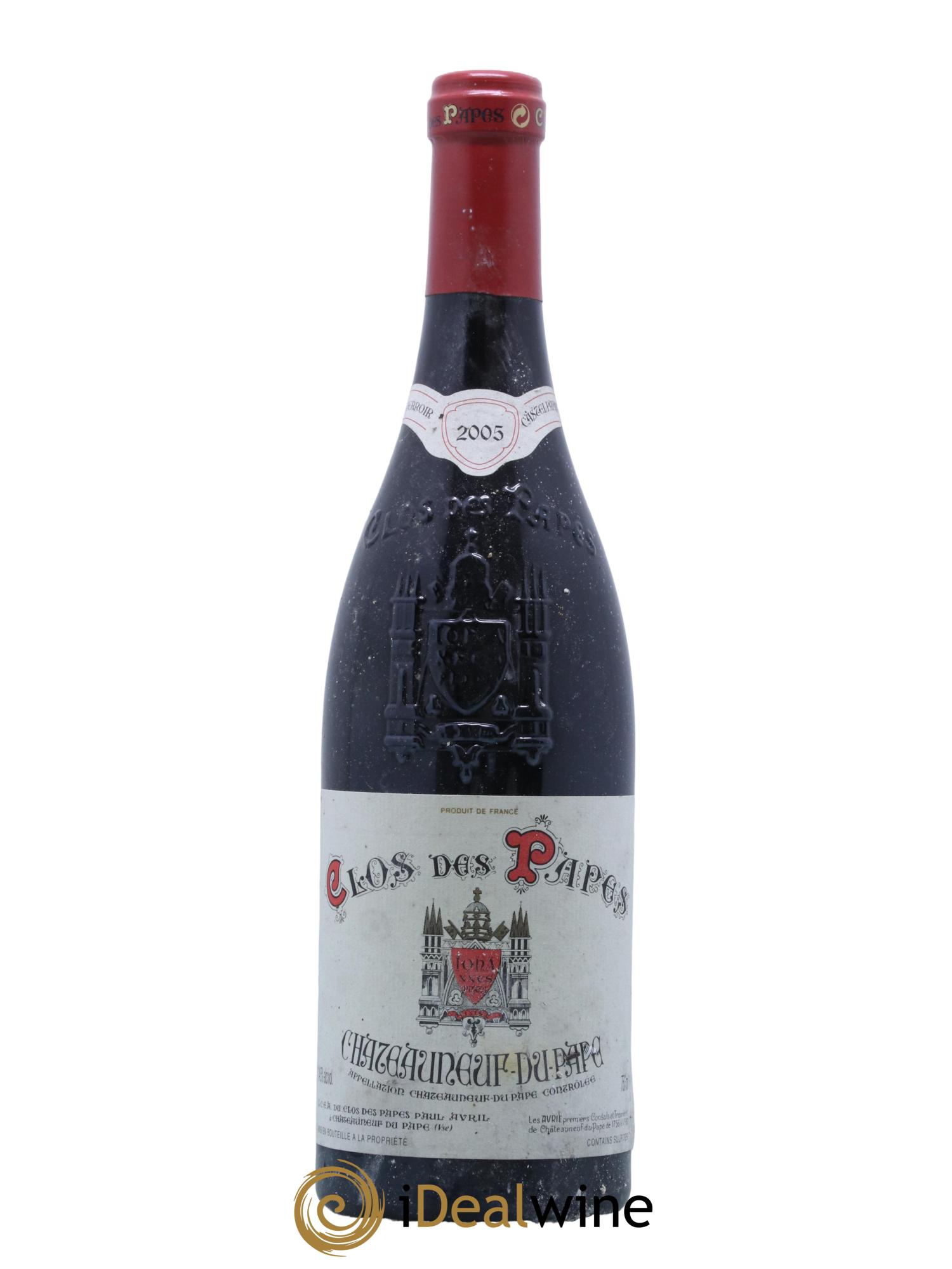 Châteauneuf-du-Pape Clos des Papes - Paul Avril 2005 - Posten von 1 Flasche - 0