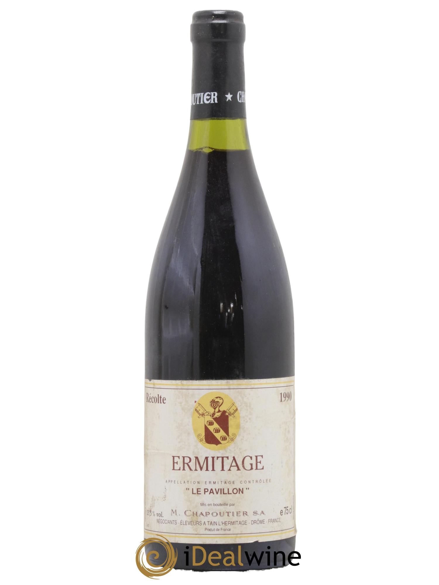 Hermitage Ermitage Le Pavillon Chapoutier 1990 - Lot de 1 bouteille - 0