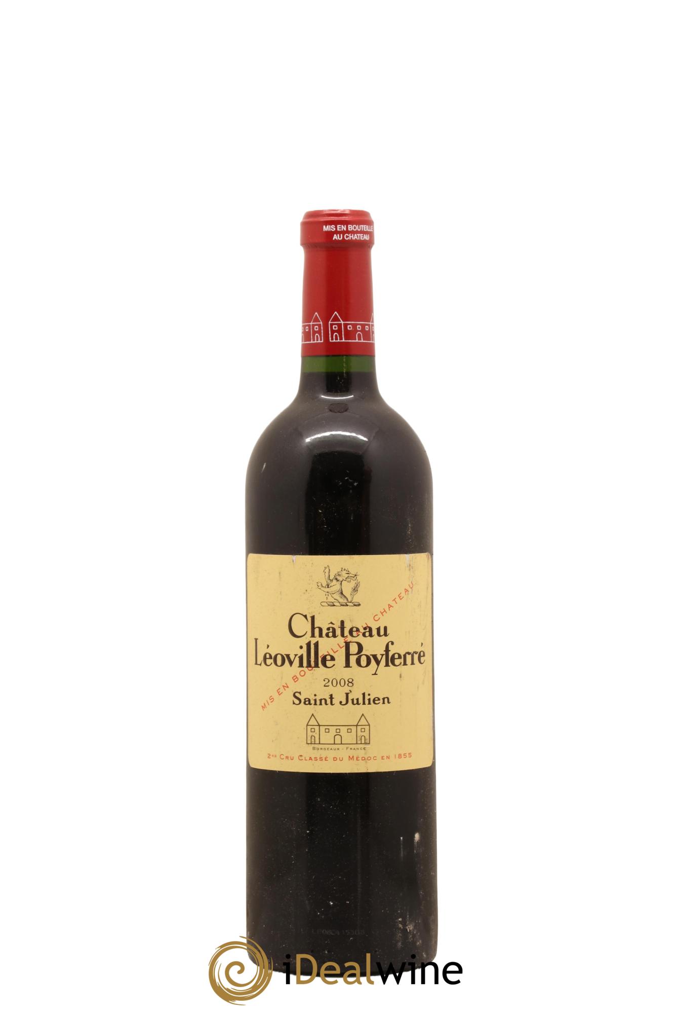 Château Léoville Poyferré 2ème Grand Cru Classé 2008 - Lot de 1 bouteille - 0
